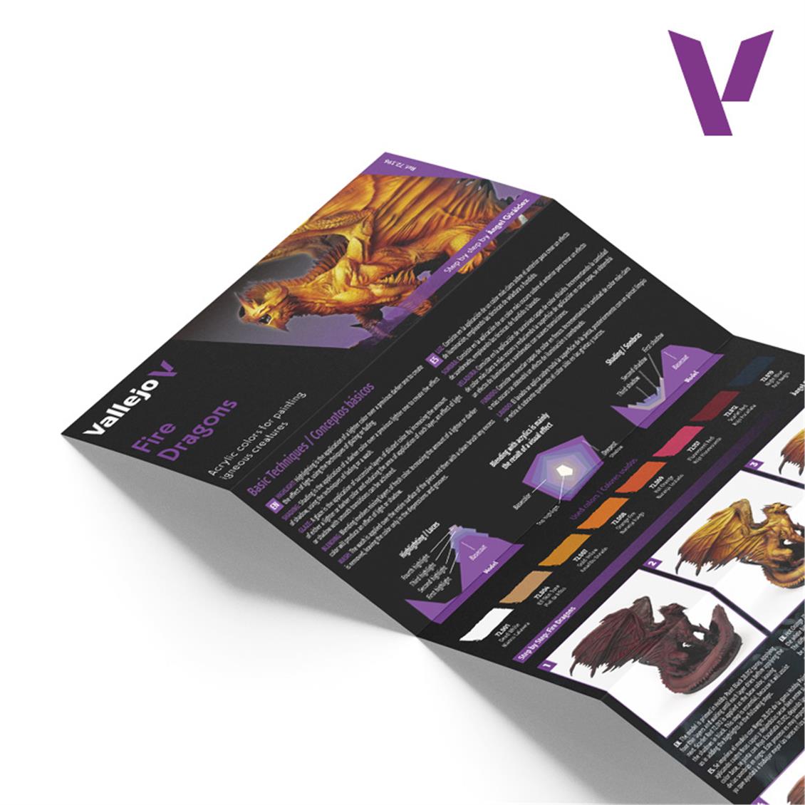 Vallejo 72196 8X18 ml. Fire Dragons, Game Color Serisi Model Boyası Seti