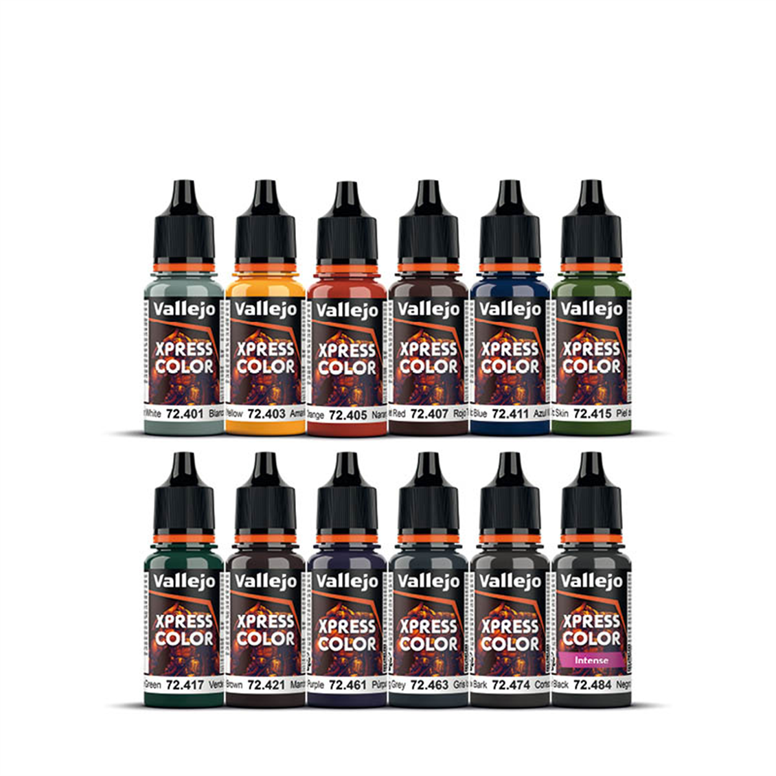 Vallejo 72209 12x18 ml. ve 1x Figür, Başlangıç Seti, Xpress Color Serisi Model Boyası Seti