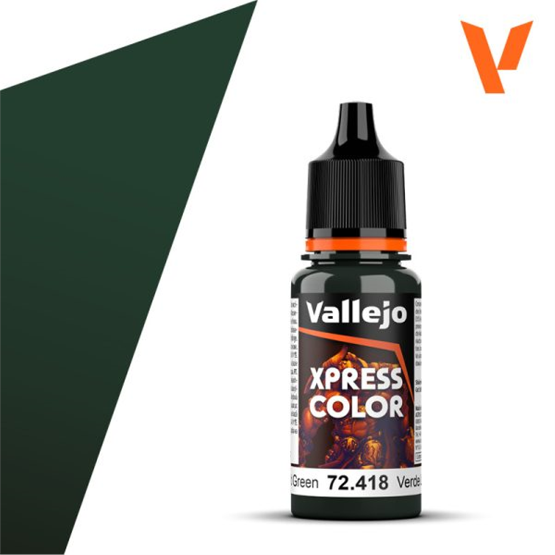 Vallejo 72418 18 ml. Lizard Green, Xpress Game Color Series Model Paint
