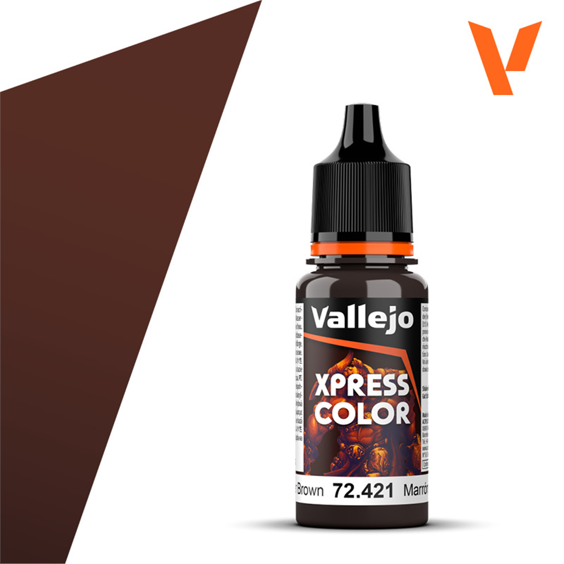 Vallejo 72421 18 ml. Copper Brown, Xpress Game Color Series Model Paint
