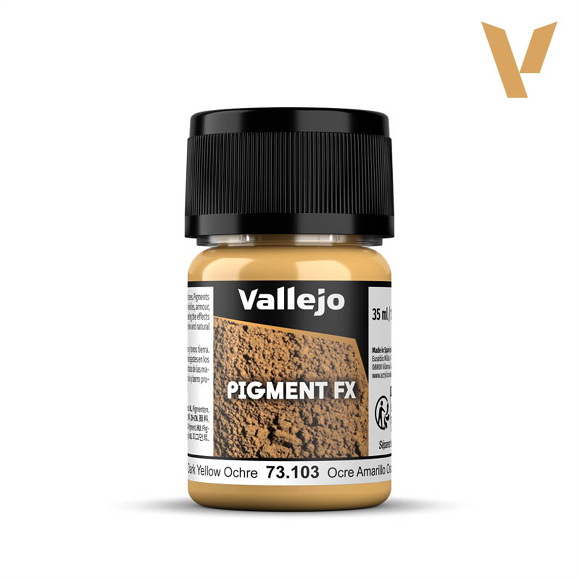 Vallejo 73103 35 ml. Dark Yellow Ochre, Model Paint Pigment