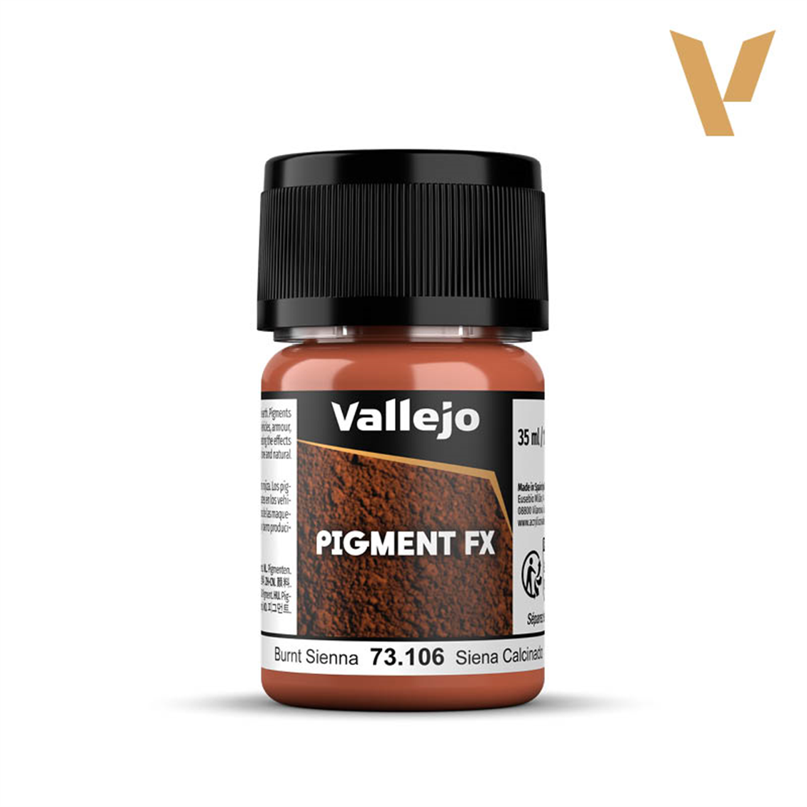 Vallejo 73106 35 ml. Burnt Sienna, Model Boyası Pigmenti