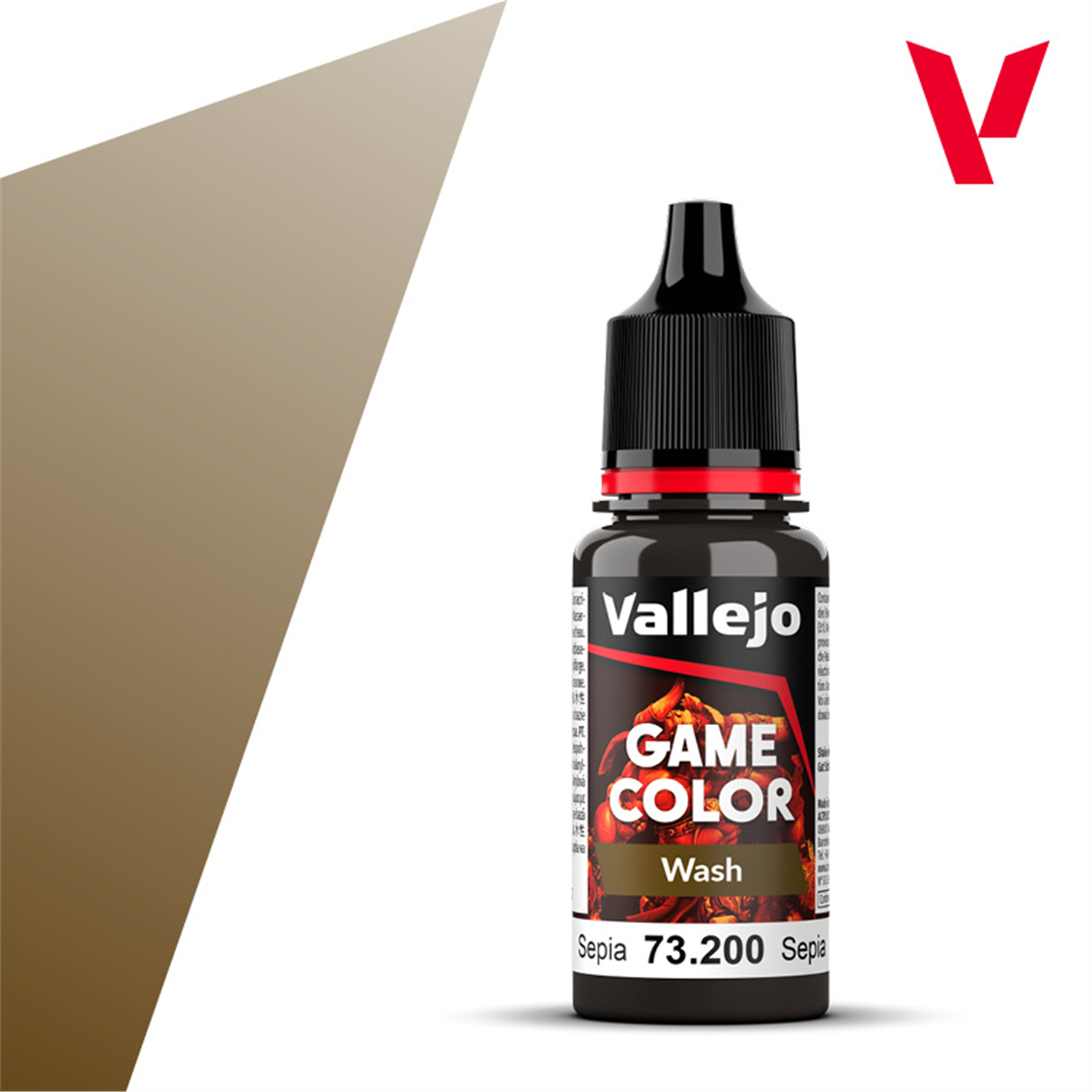 Vallejo 73200 18 ml. Sepia Wash, Game Color Serisi Model Boyası
