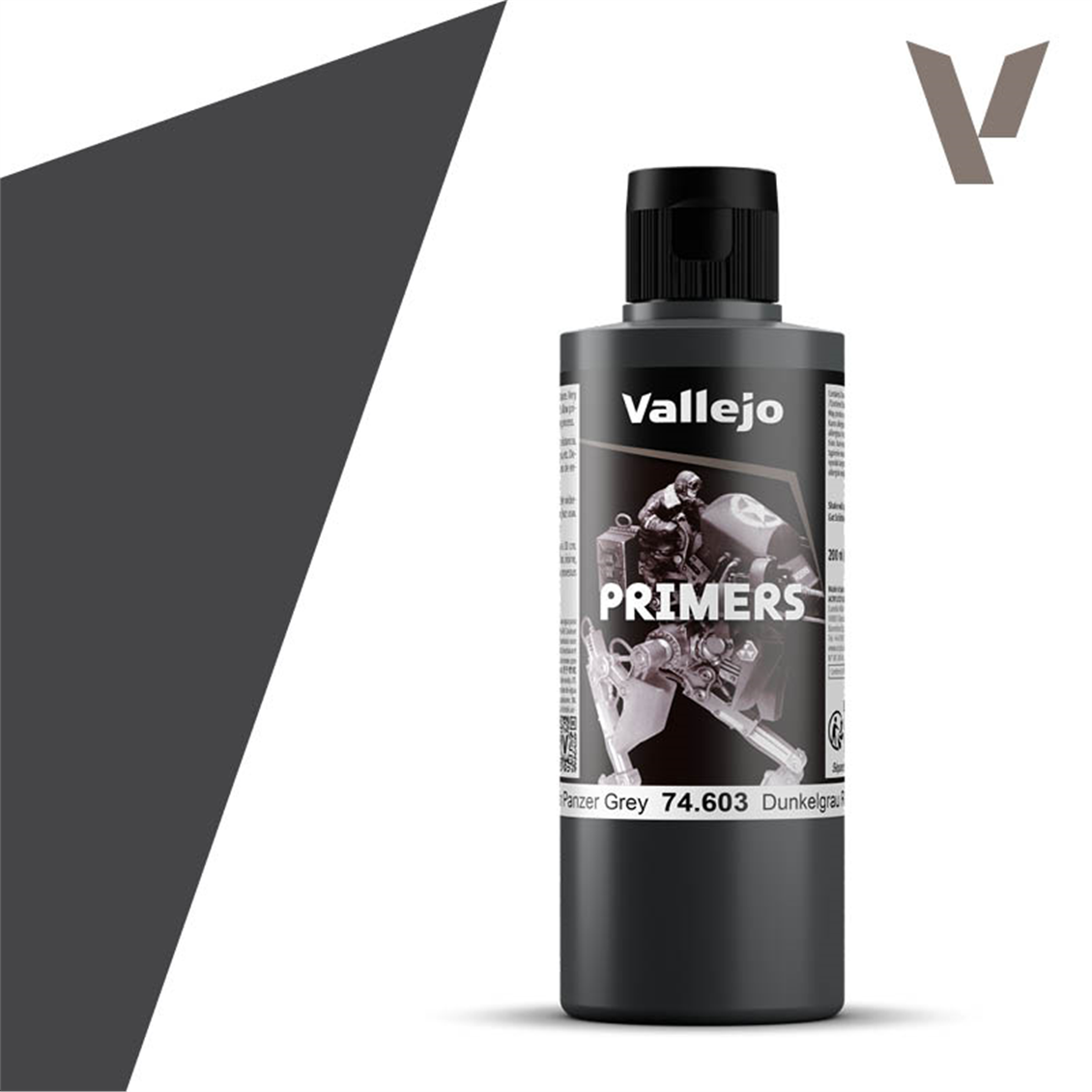 Vallejo 74603 200 ml. Ger. Panzergrau, Primermodellmalerei