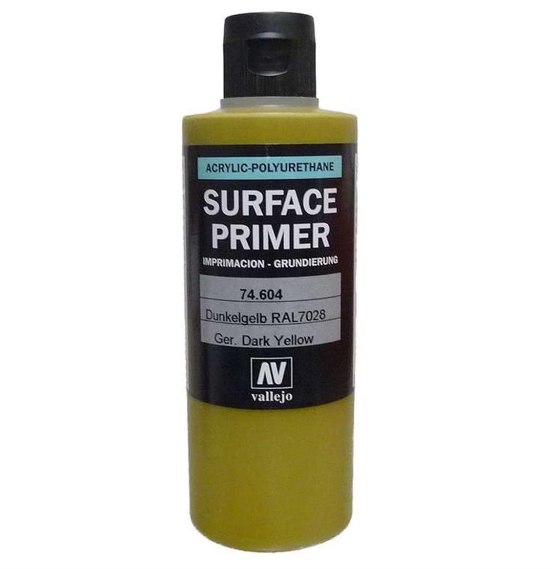 Vallejo 74604 200 ml. Ger. Dark Yellow, Astar Model Boyası