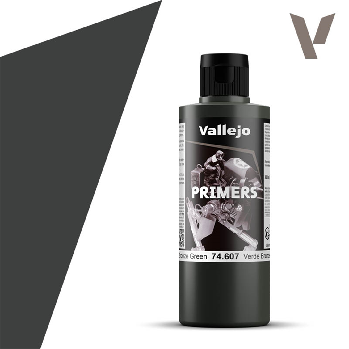 Vallejo 74607 200 ml. U.K. Bronze Green, Primer Model Paint