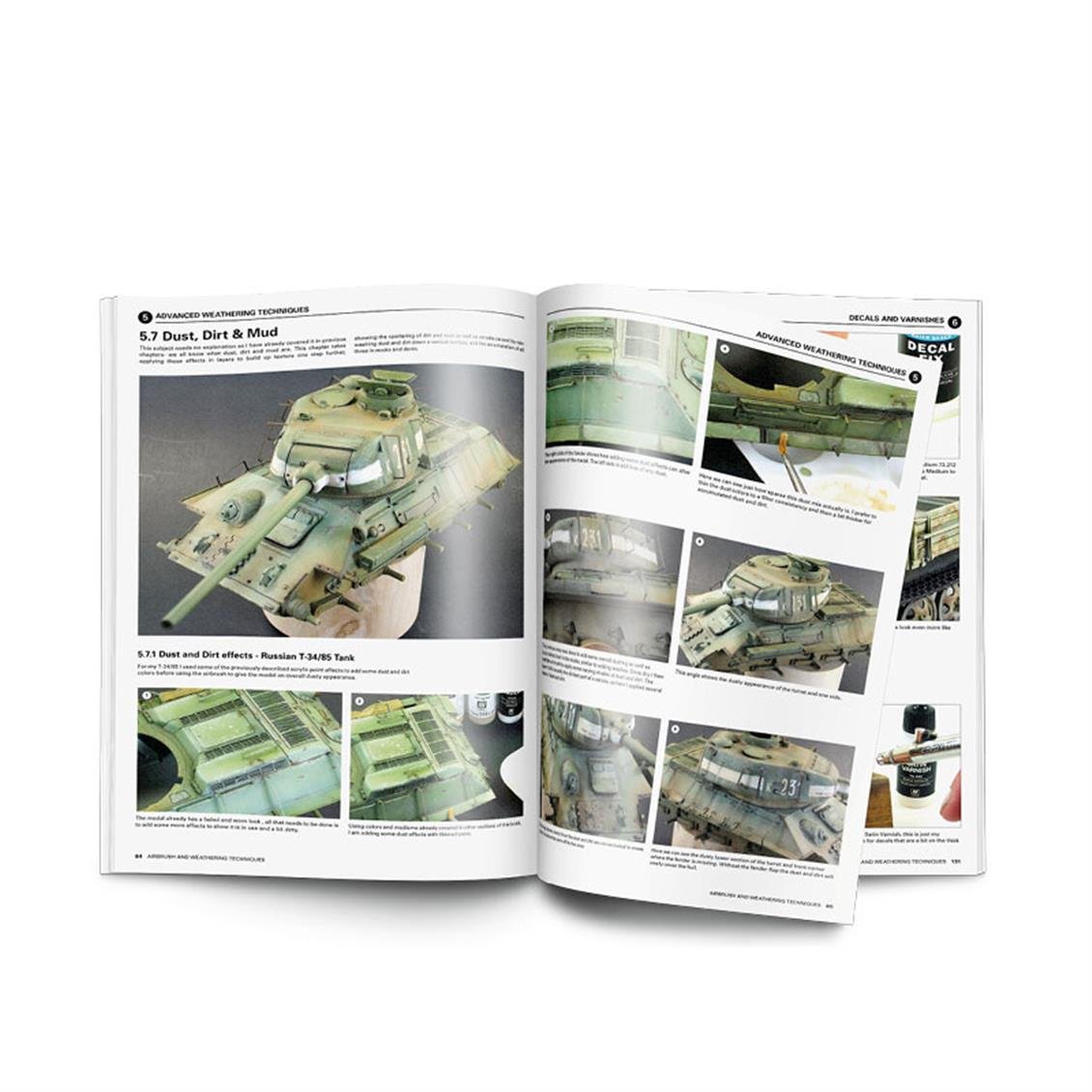 Vallejo 75002 Airbrush And Weathering Techniques, 200 Sayfa, İngilizce Modelcilik Kitabı