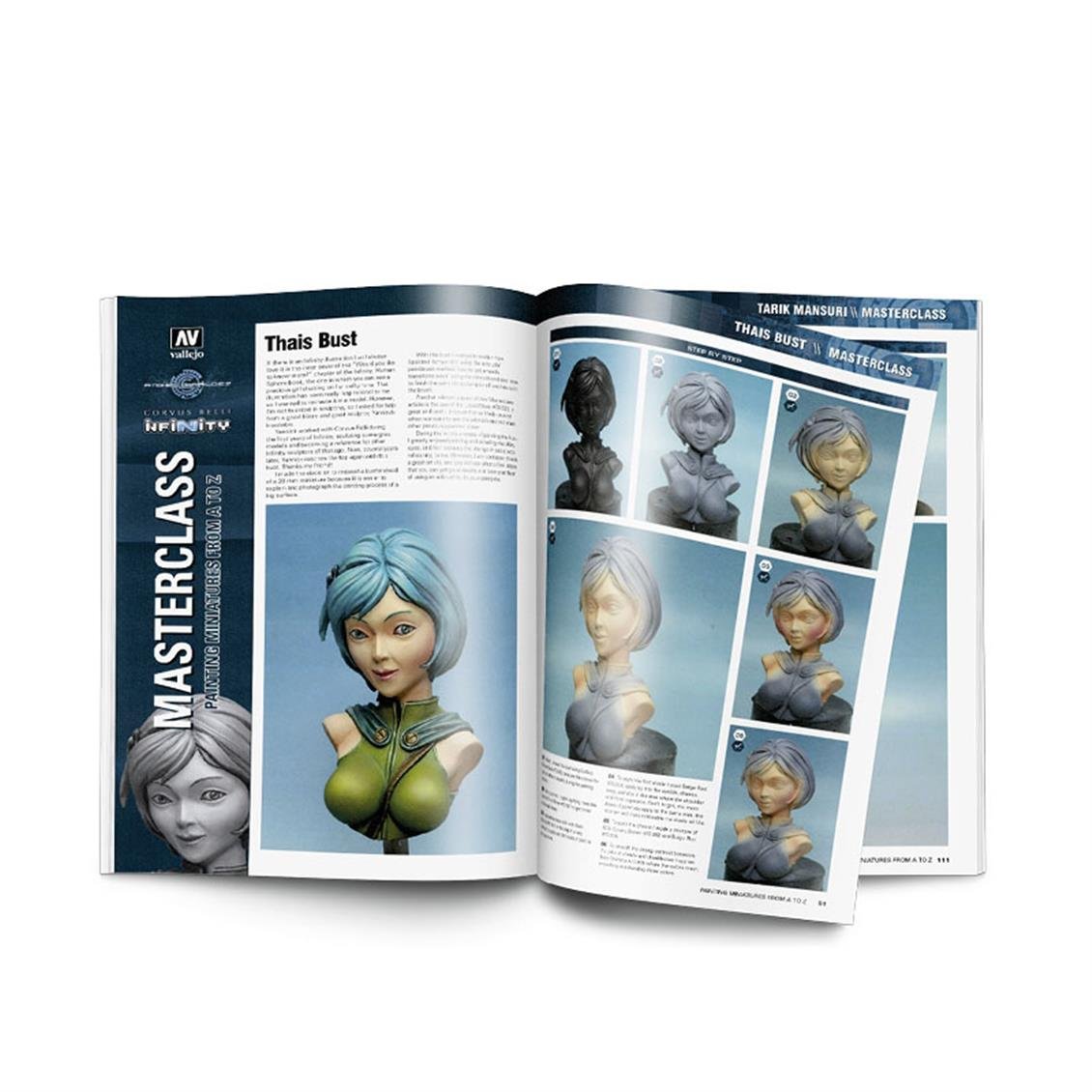 Vallejo 75003 Painting Miniatures A.Giraldez Vol.1, 116 Sayfa, İngilizce Modelcilik Kitabı