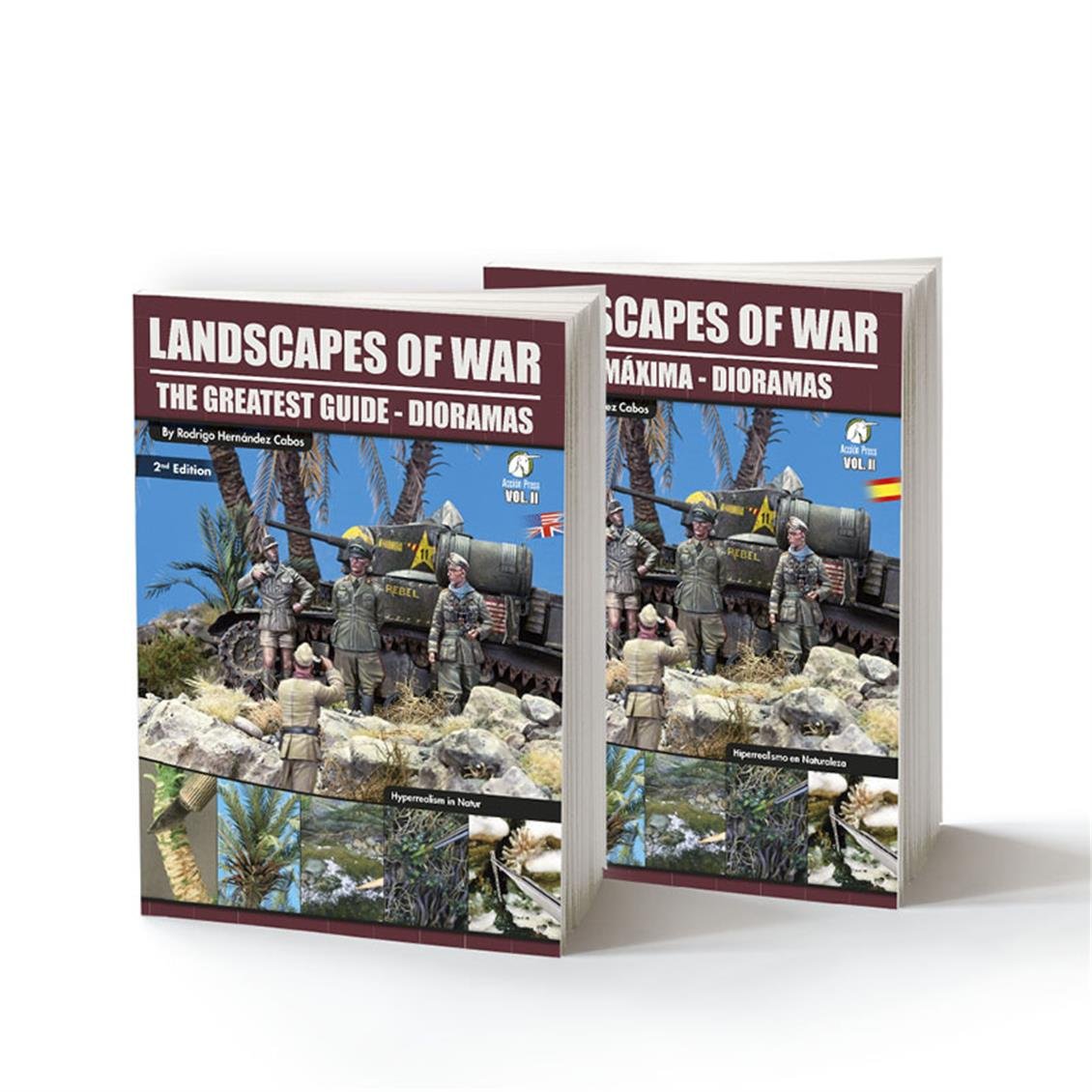 Vallejo 75009 Landscapes of War Vol.2, 200 Sayfa, İngilizce Modelcilik Kitabı