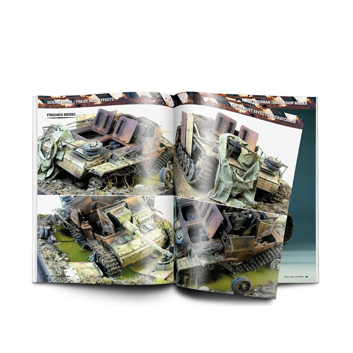 Vallejo 75011 Rust & Chipping, 96 Sayfa, İngilizce Modelcilik Kitabı