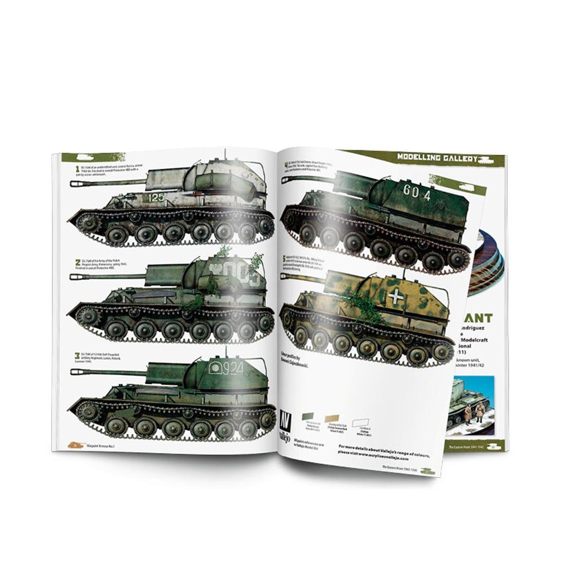 Vallejo 75014 Armour of the Eastern Front 1941-1945, 80 Sayfa, İngilizce Modelcilik Kitabı
