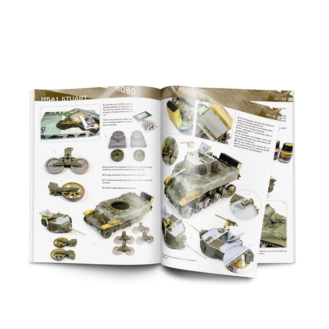 Vallejo 75019 WWII US ARMY in Europe and the Pacific,  128 Sayfa, İngilizce Modelcilik Kitabı