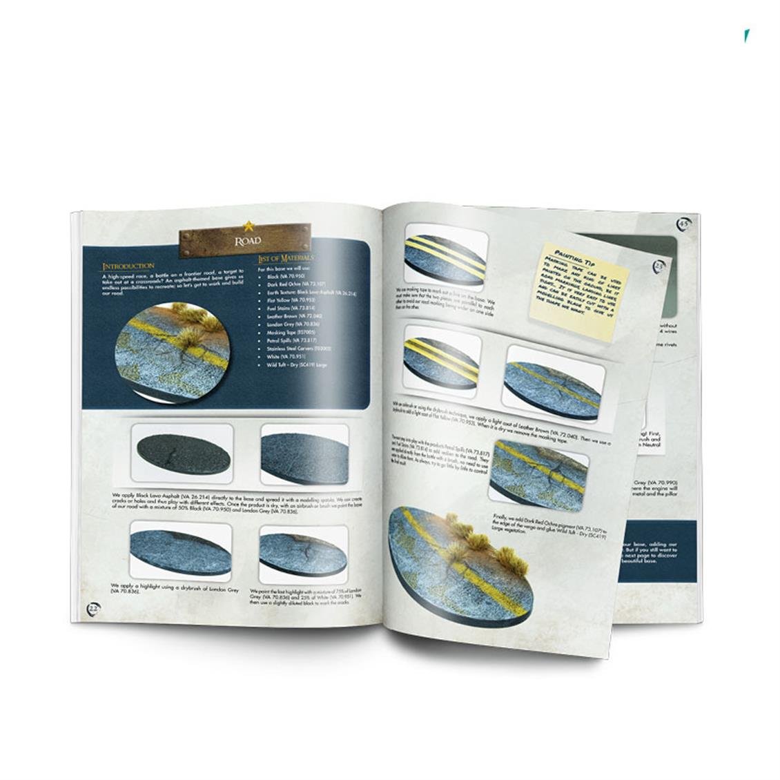 Vallejo 75045 Painting War Bases, 64 Sayfa, İngilizce Modelcilik Kitabı