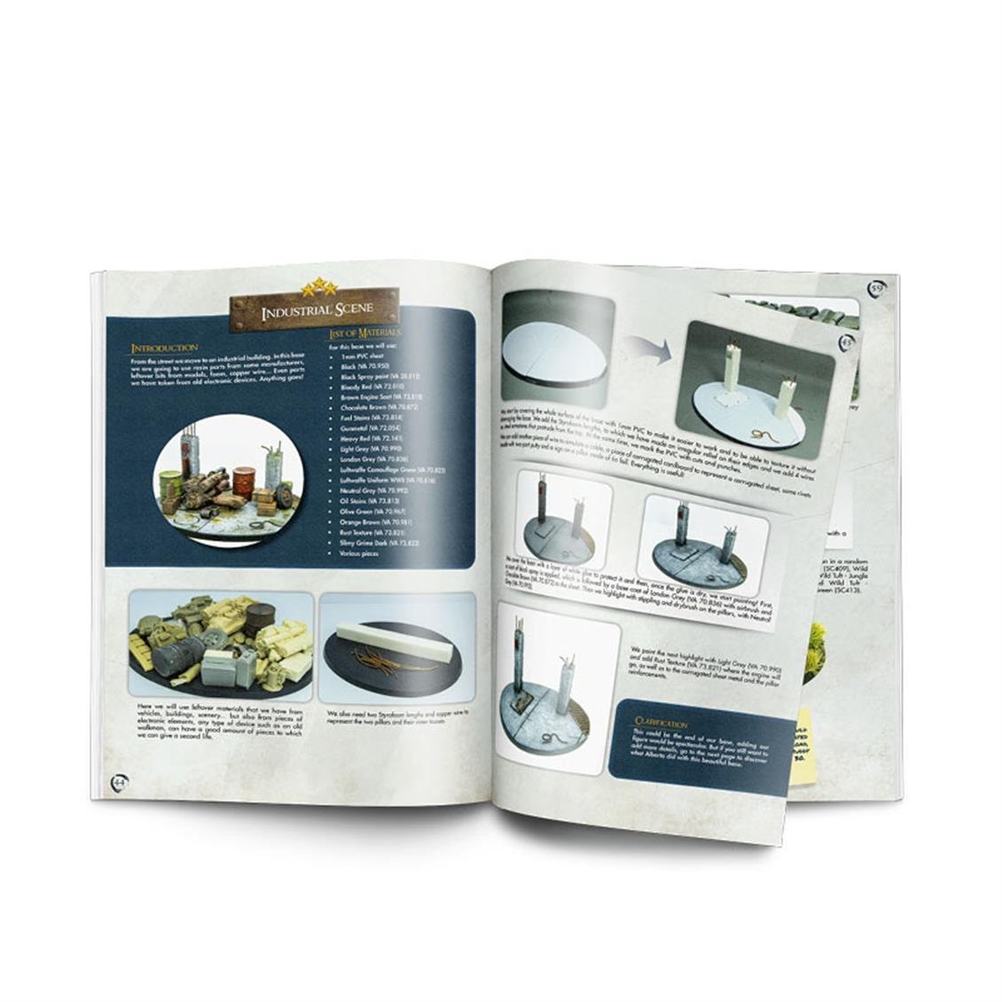 Vallejo 75045 Painting War Bases, 64 Sayfa, İngilizce Modelcilik Kitabı