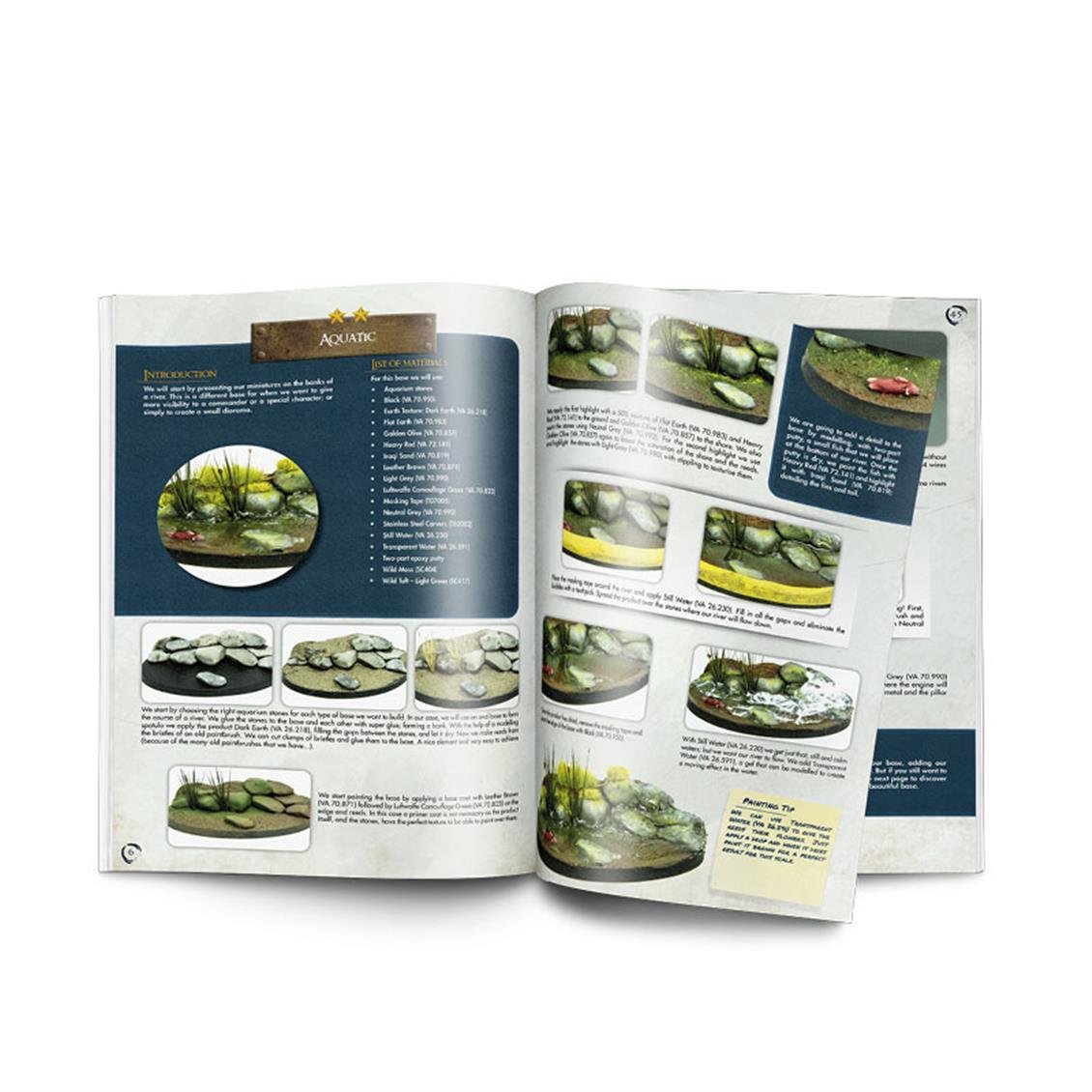 Vallejo 75045 Painting War Bases, 64 Sayfa, İngilizce Modelcilik Kitabı