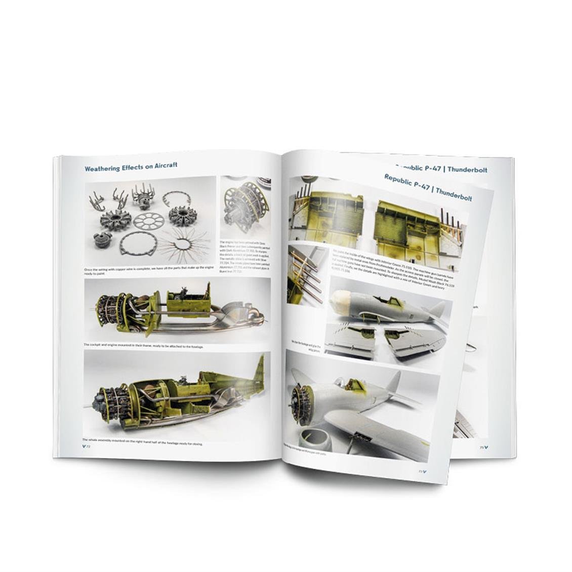 Vallejo 75056 Weathering Effects on Aircraft, 160 Sayfa, İngilizce Modelcilik Kitabı