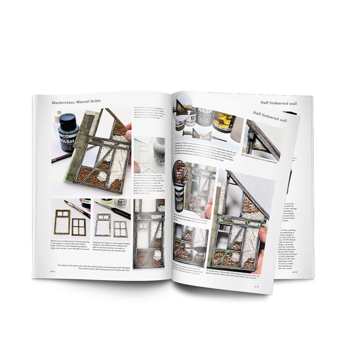 Vallejo 75065 Diorama by Marcel Ackle, 160 Sayfa, İngilizce Modelcilik Kitabı