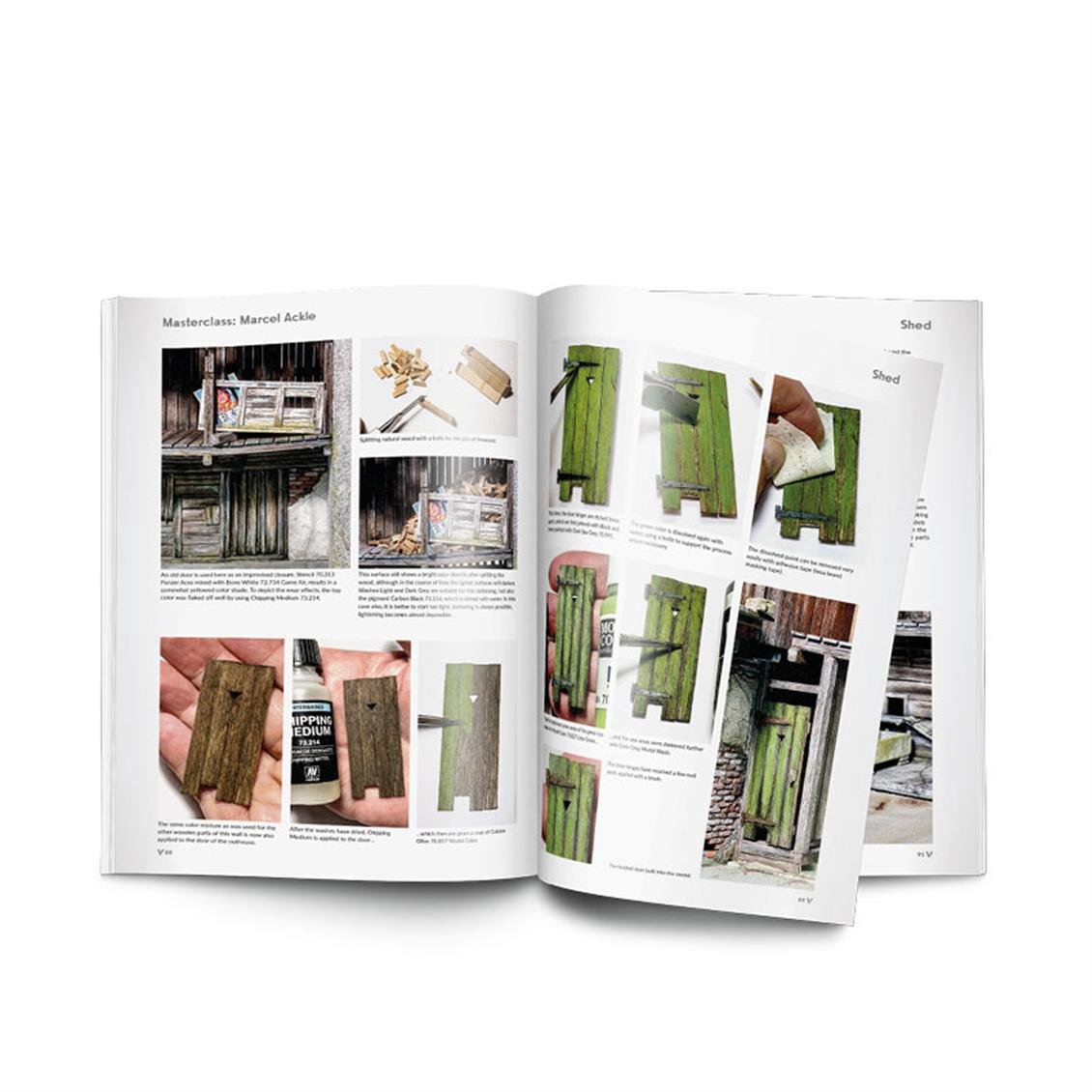 Vallejo 75065 Diorama by Marcel Ackle, 160 Sayfa, İngilizce Modelcilik Kitabı