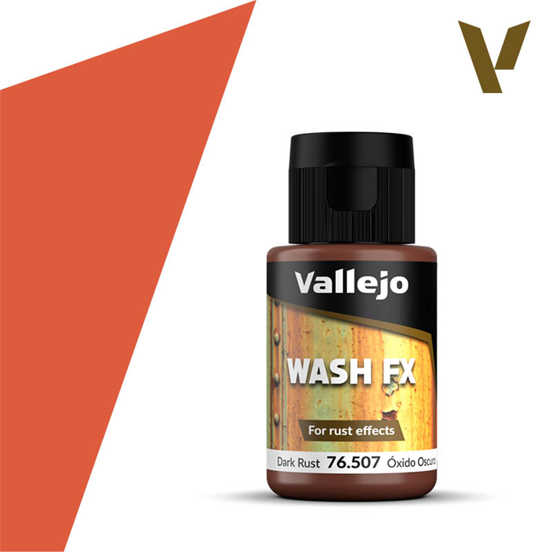 Vallejo 76507 35 ml. Dark Rust, Wash Serisi Model Boyası
