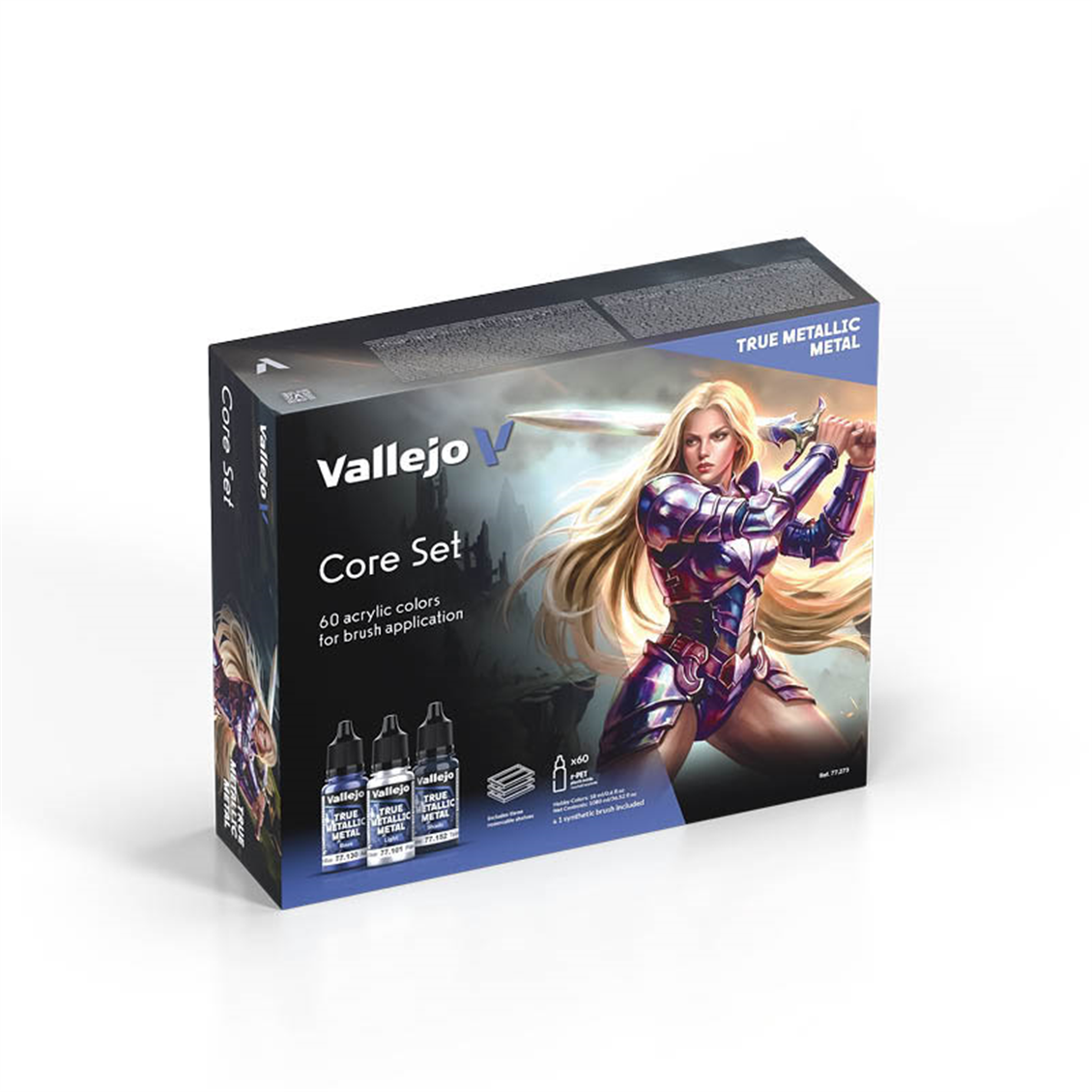 Vallejo 77139 18 ml. Aged Metal, Base, True Metallic Metal (TMM) Serisi Model Boyası