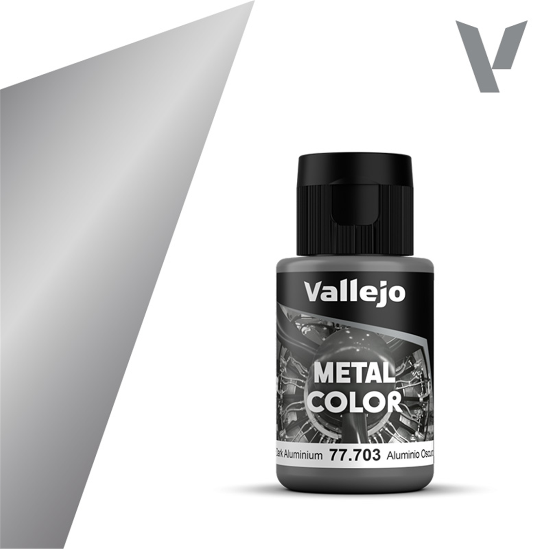 Vallejo 77703 32 ml. Dark Aluminium, Metal Color Series Model Paint