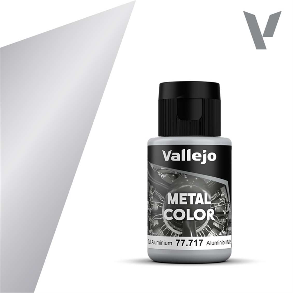 Vallejo 77717 32 ml. Dull Aluminium, Metal Color Serisi Model Boyası