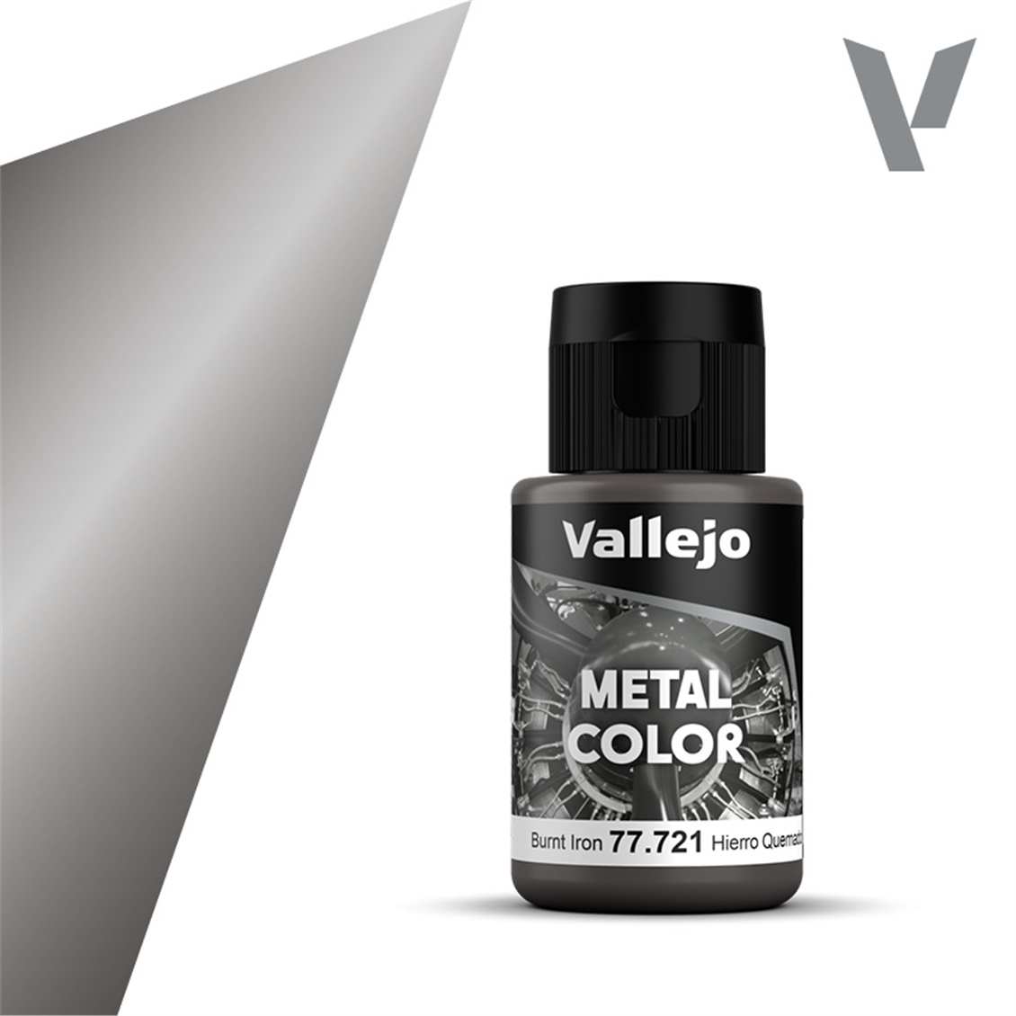 Vallejo 77721 32 ml. Brand -Eisen, Metall Farbreihe Modellfarbe