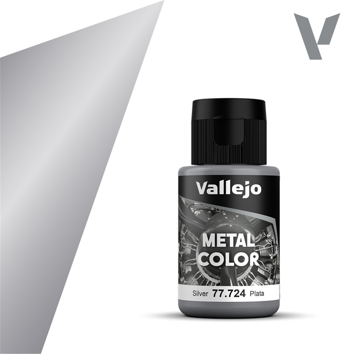 Vallejo 77724 32 ml. Silver, Metal Color Serisi Model Boyası