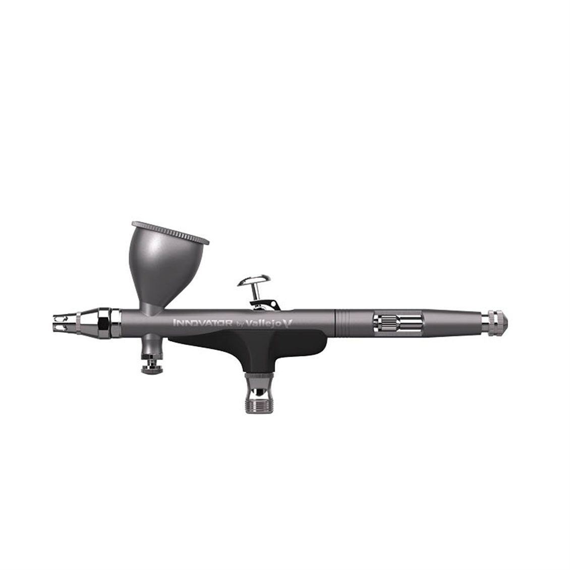 Vallejo 90001 Innovator, Çift Hamleli (Double Action), 0.2 ve 0.3 mm. Memeli, 9 ml. Hazneli Boya Tabancası