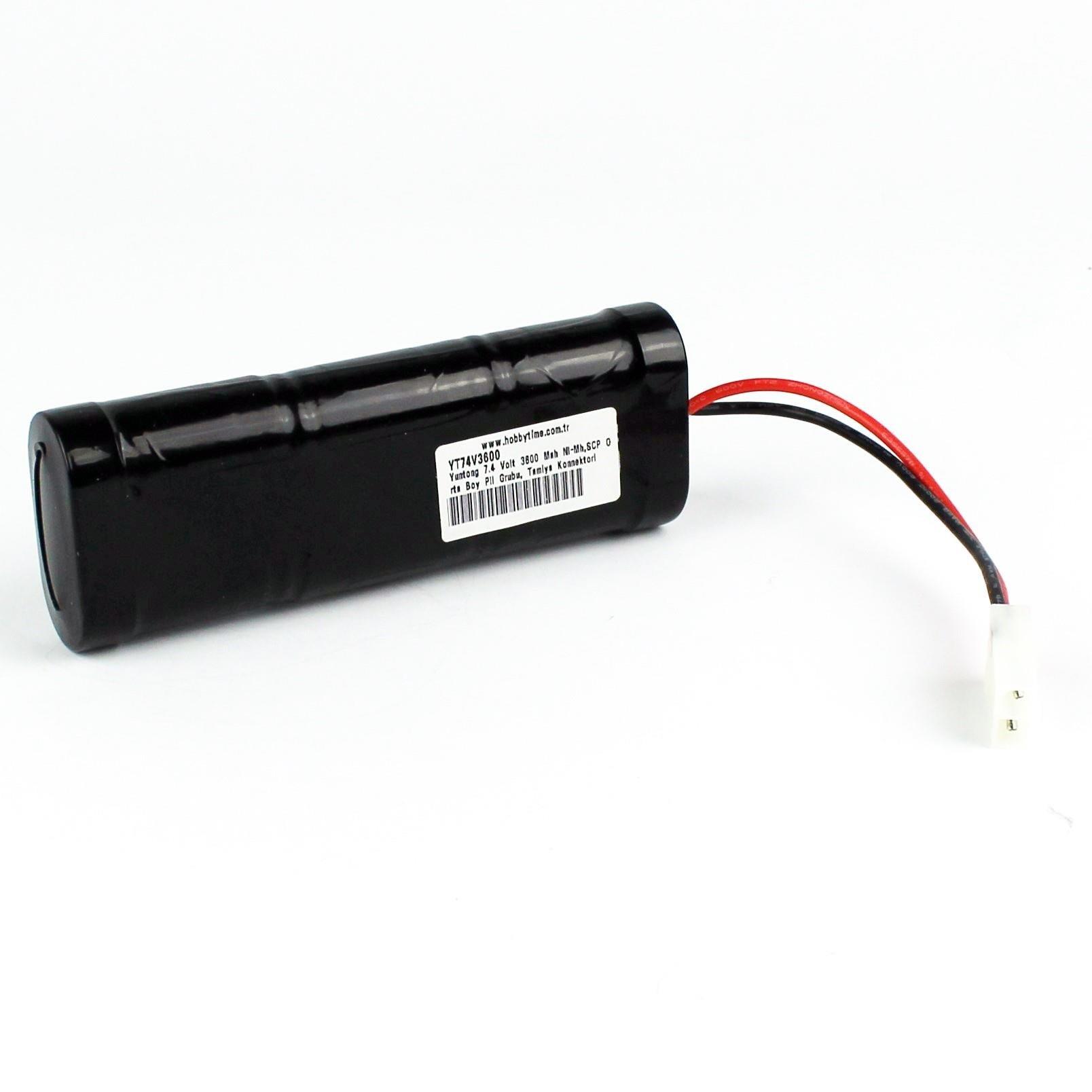 Yuntong 7.2 Volt 3600 Mah Ni-Mh,SCP Orta Boy Pil Grubu, Tamiya Konnektörlü