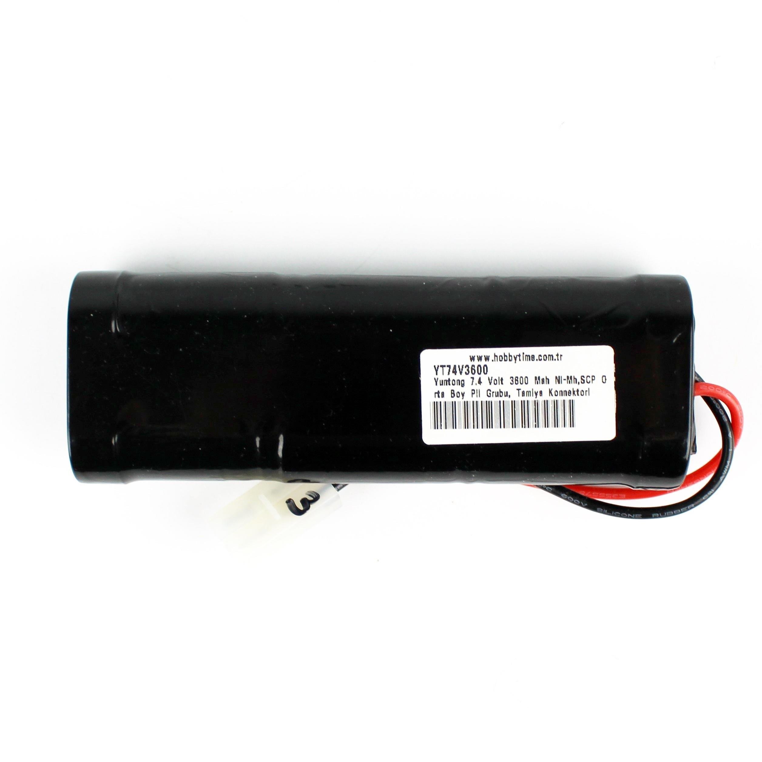Yuntong 7.2 Volt 3600 Mah Ni-Mh,SCP Orta Boy Pil Grubu, Tamiya Konnektörlü