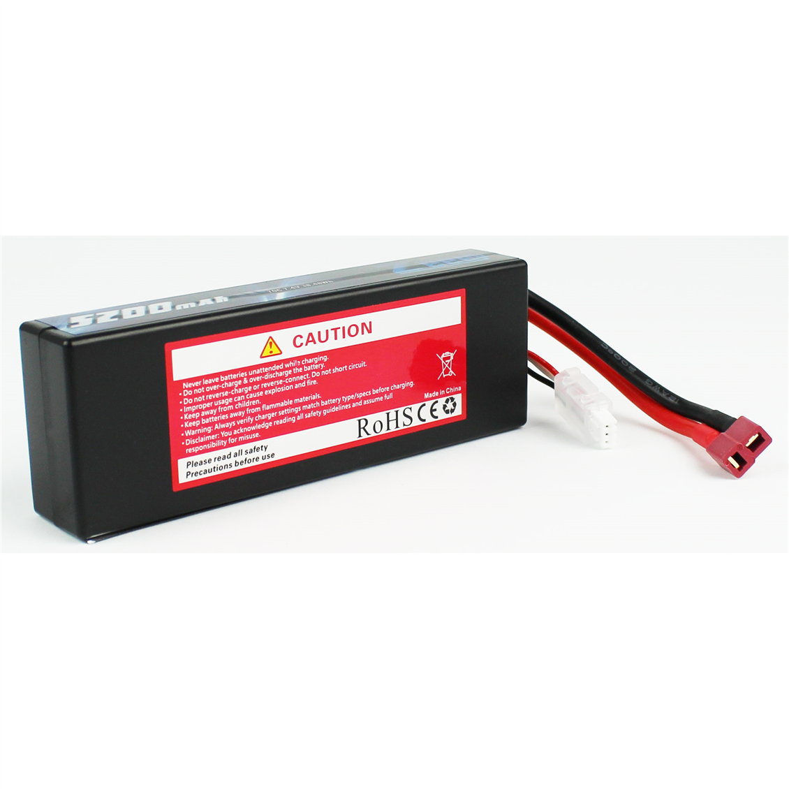 Zeee Power 2S, 7.4 Volt, 5200 mAh, 70C, T-Deans Fişli, Li-Po Pil