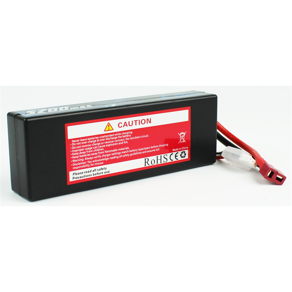 Zeee Power 2S, 7.4 Volt, 5200 mAh, 100C, T-Deans Fişli, Li-Po Pil