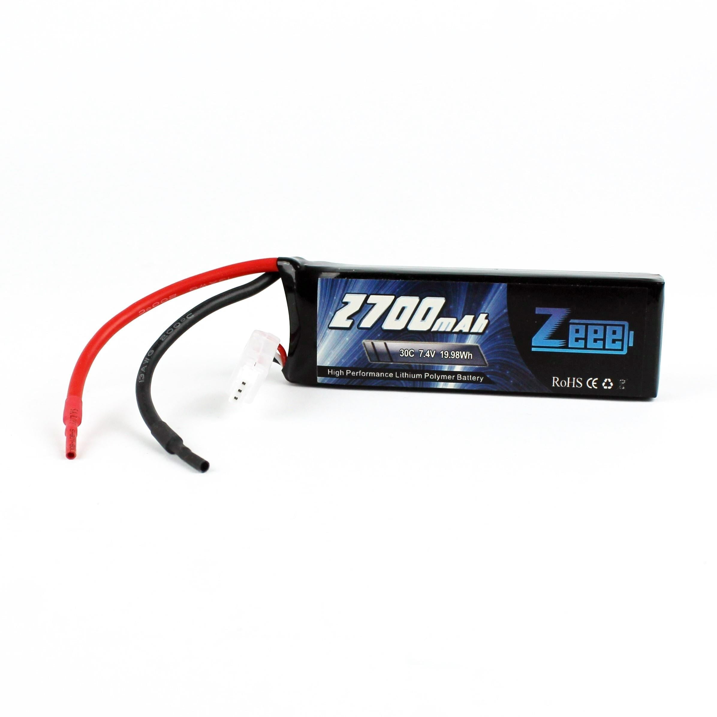 Zeee Power 2S, 7.4 Volt, 2700 mAh, 30C, Fişsiz, Soft Case Li-Po Pil