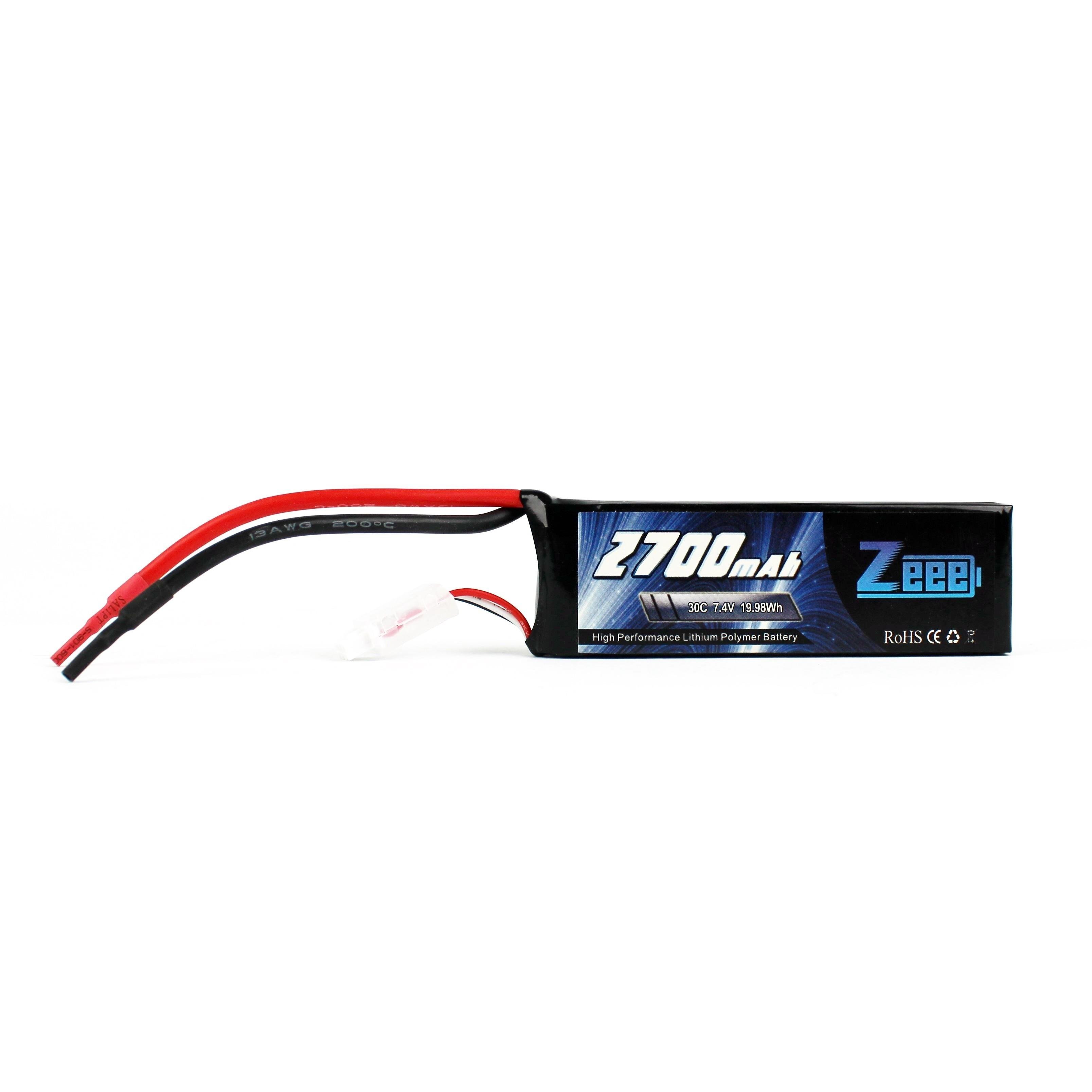 Zeee Power 2S, 7.4 Volt, 2700 mAh, 30C, Fişsiz, Soft Case Li-Po Pil