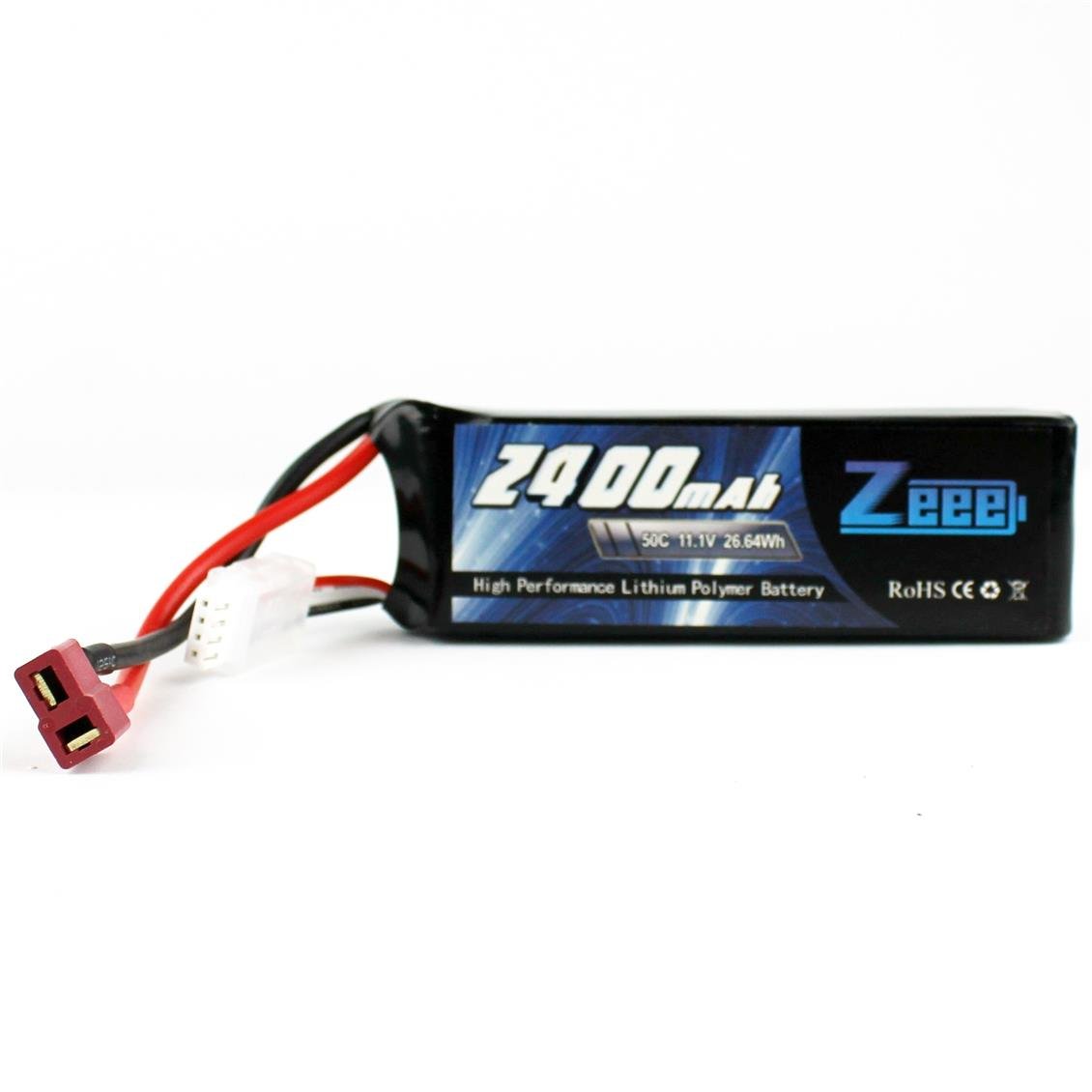 Zeee Power 3S, 11.1 Volt, 2400 mAh, 50C, T-Deans Fişli, Li-Po Pil Grubu