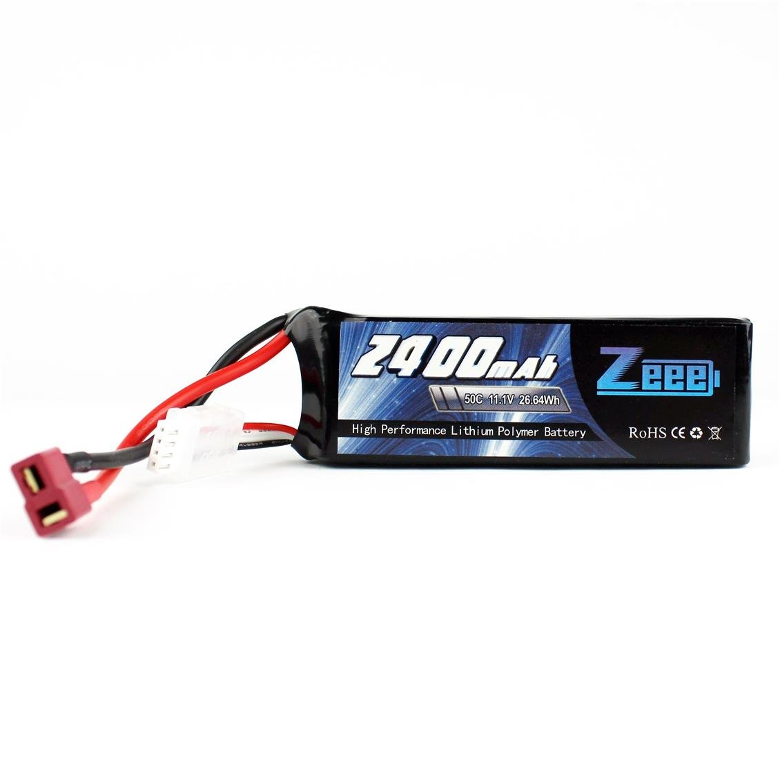 Zeee Power 3S, 11.1 Volt, 2400 mAh, 50C, T-Deans Fişli, Li-Po Pil Grubu