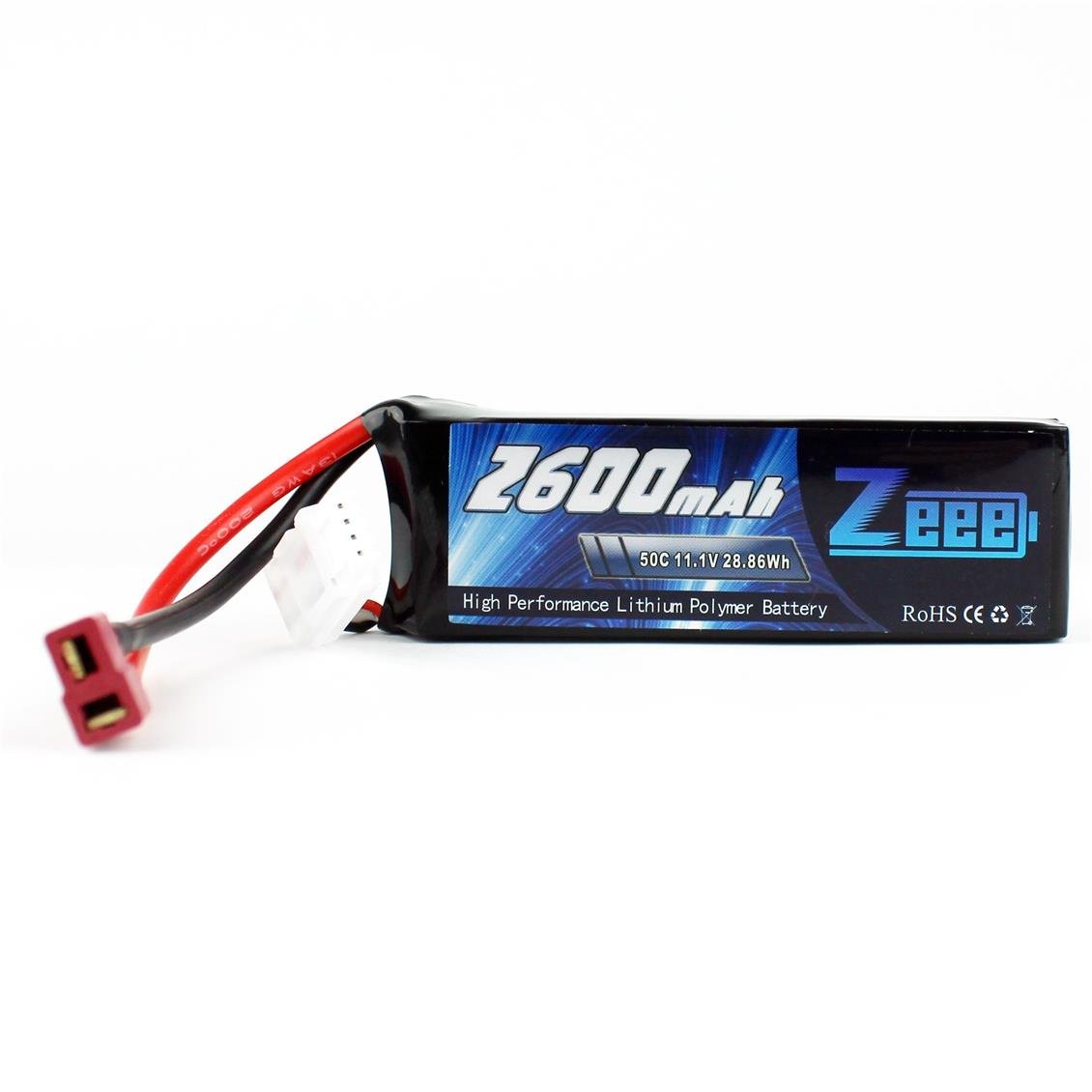 Zeee Power 3S, 11.1 Volt, 2600 mAh, 50C, T-Deans Fişli, Li-Po Pil Grubu