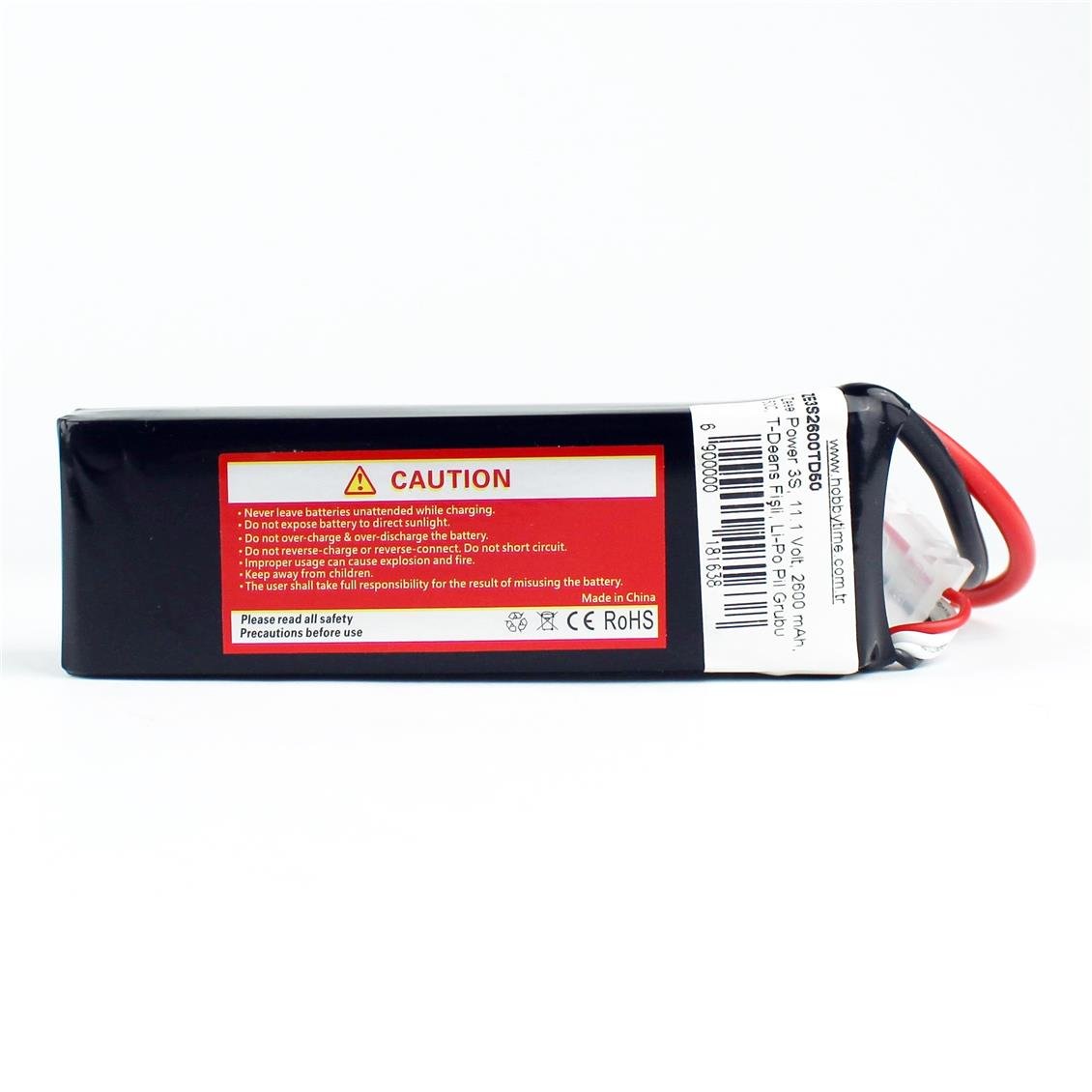 Zeee Power 3S, 11.1 Volt, 2600 mAh, 50C, T-Deans Fişli, Li-Po Pil Grubu