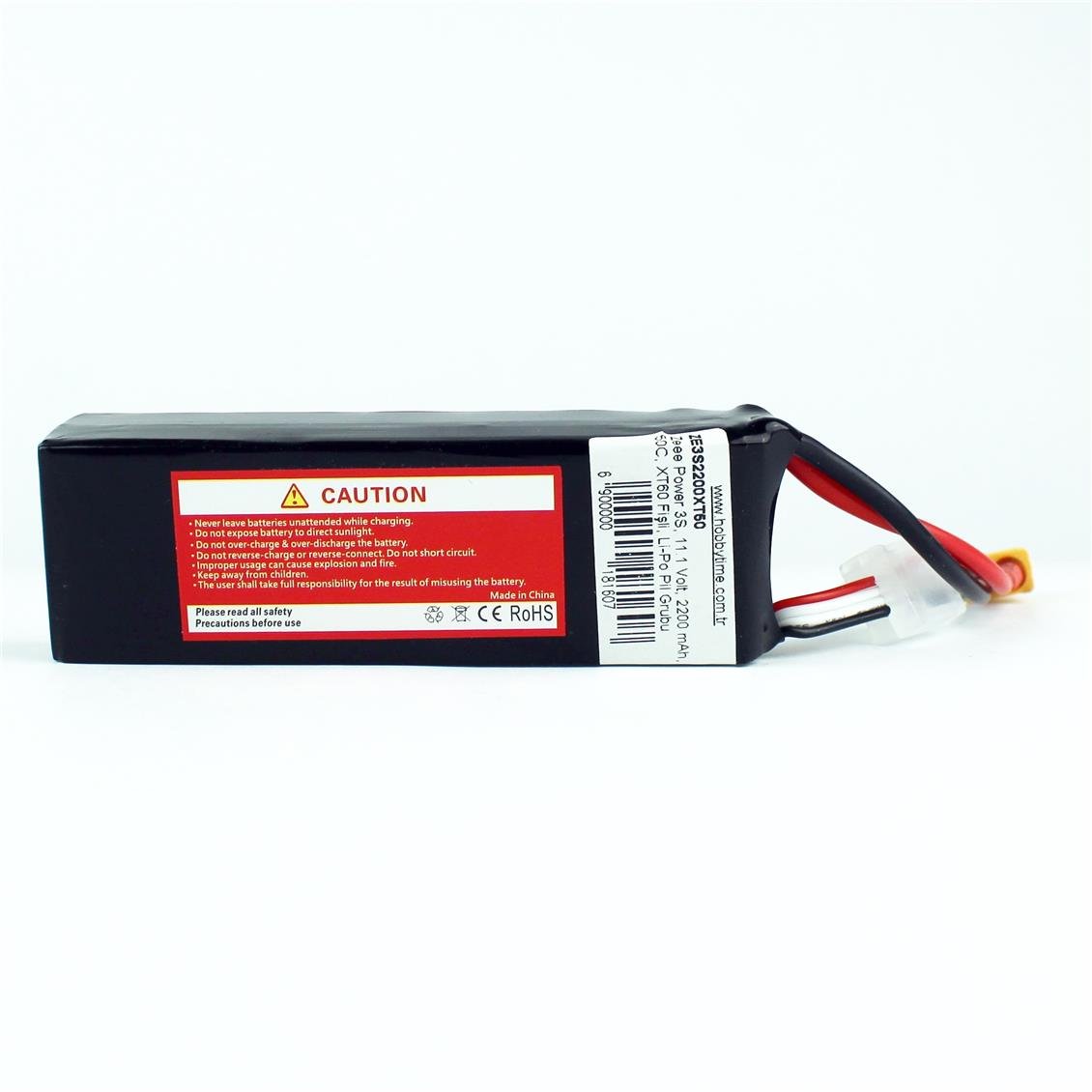Zeee Power 3S, 11.1 Volt, 2200 mAh, 50C, XT60 Fişli, Li-Po Pil Grubu