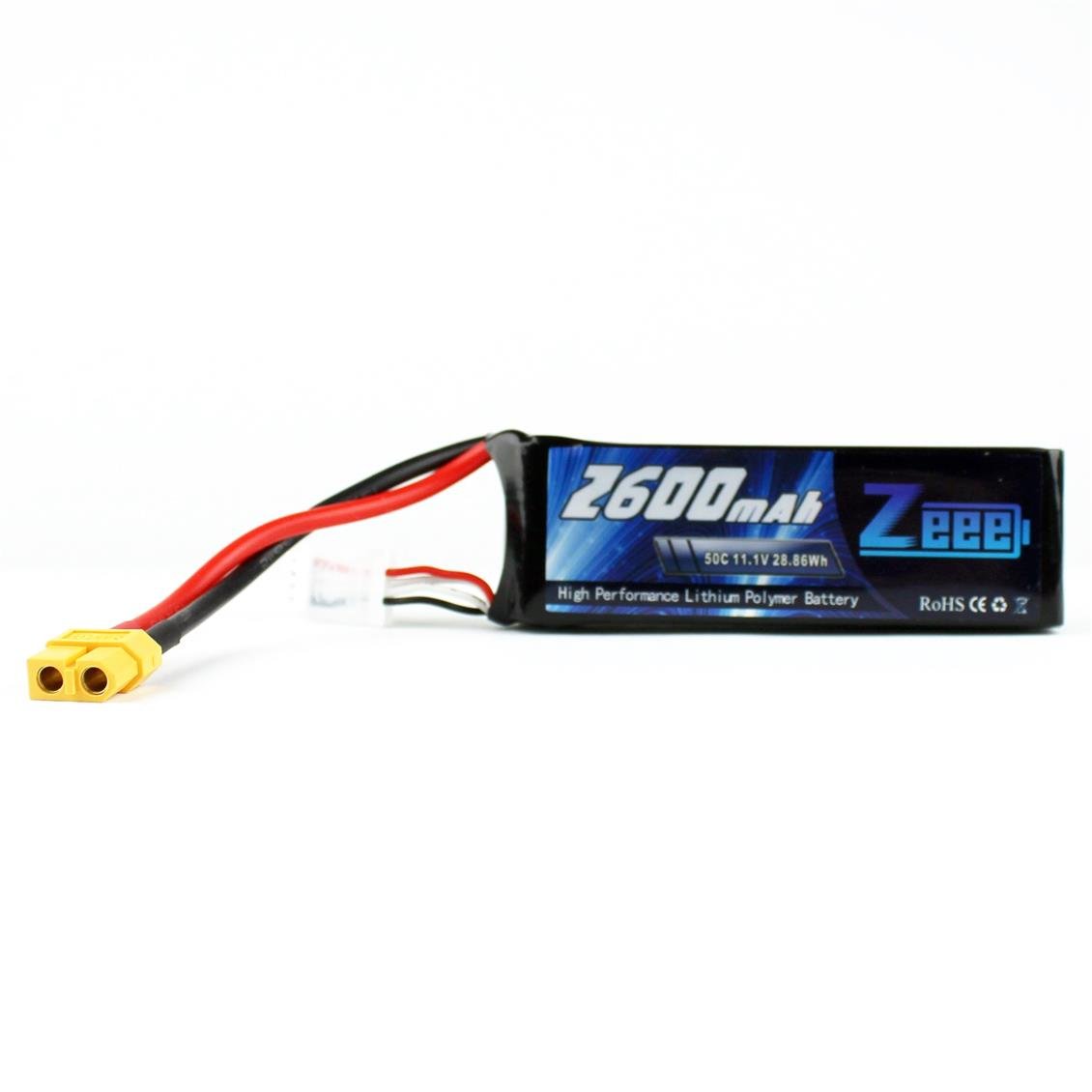 Zeee Power 3S, 11.1 Volt, 2600 mAh, 50C, XT60 Fişli, Li-Po Pil Grubu