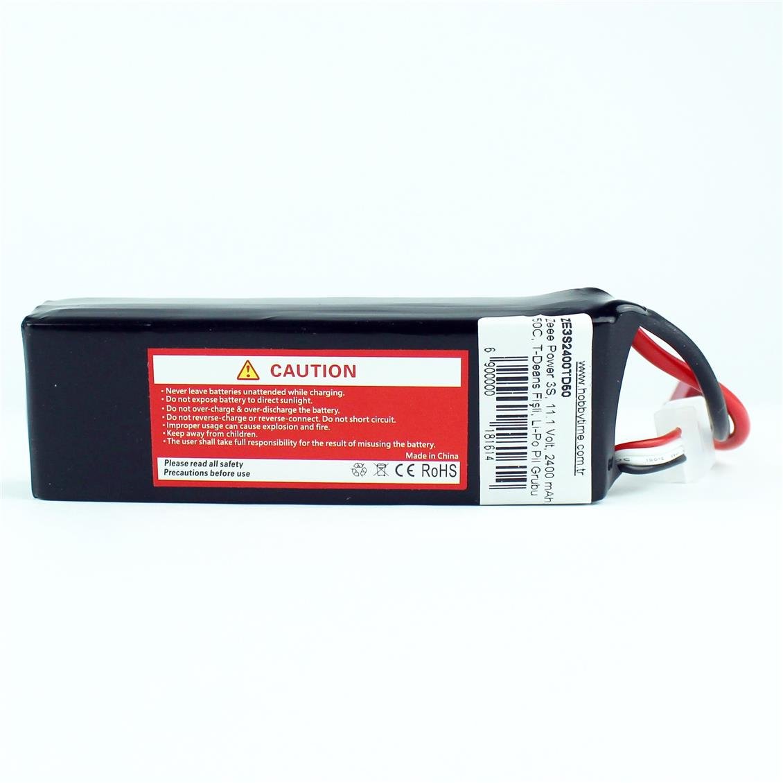 Zeee Power 3S, 11.1 Volt, 2400 mAh, 50C, T-Deans Fişli, Li-Po Pil Grubu
