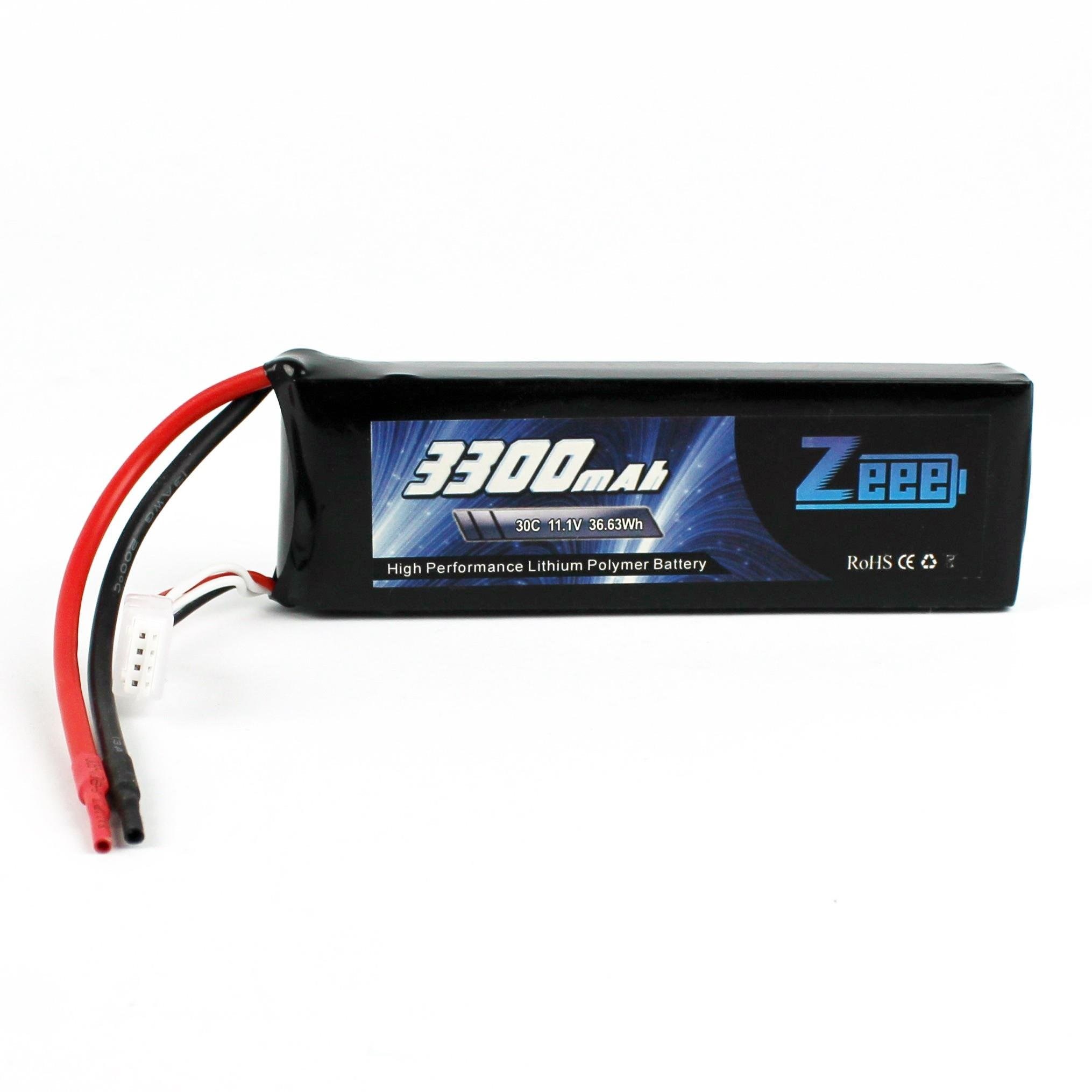 Zeee Power 3S, 11.1 Volt, 3300 mAh, 30C, Fişsiz, Soft Case Li-Po Pil