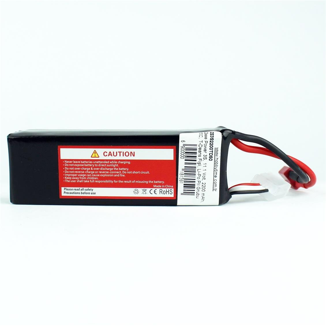 Zeee Power 3S, 11.1 Volt, 2200 mAh, 50C, T-Deans Fişli, Li-Po Pil Grubu