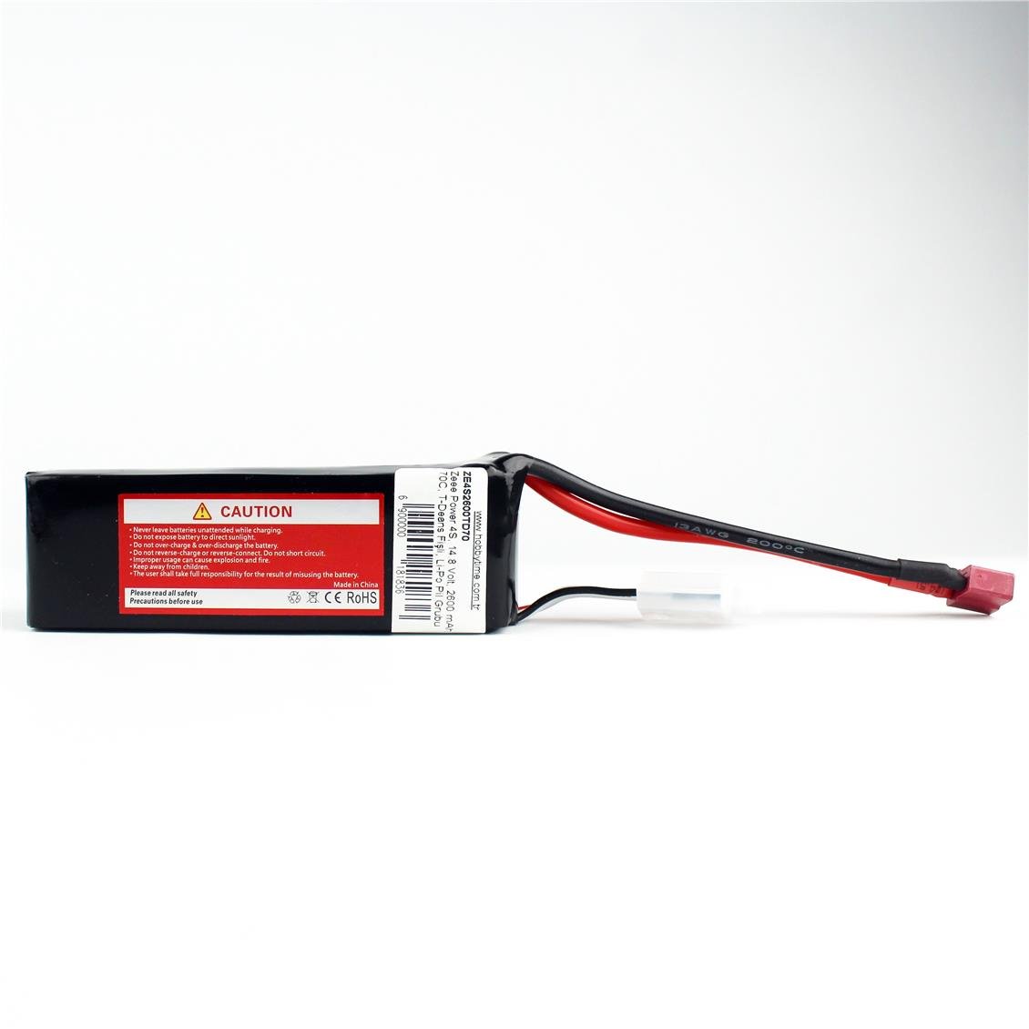 Zeee Power 4S, 14.8 Volt, 2600 mAh, 70C, T-Deans Fişli, Li-Po Pil Grubu