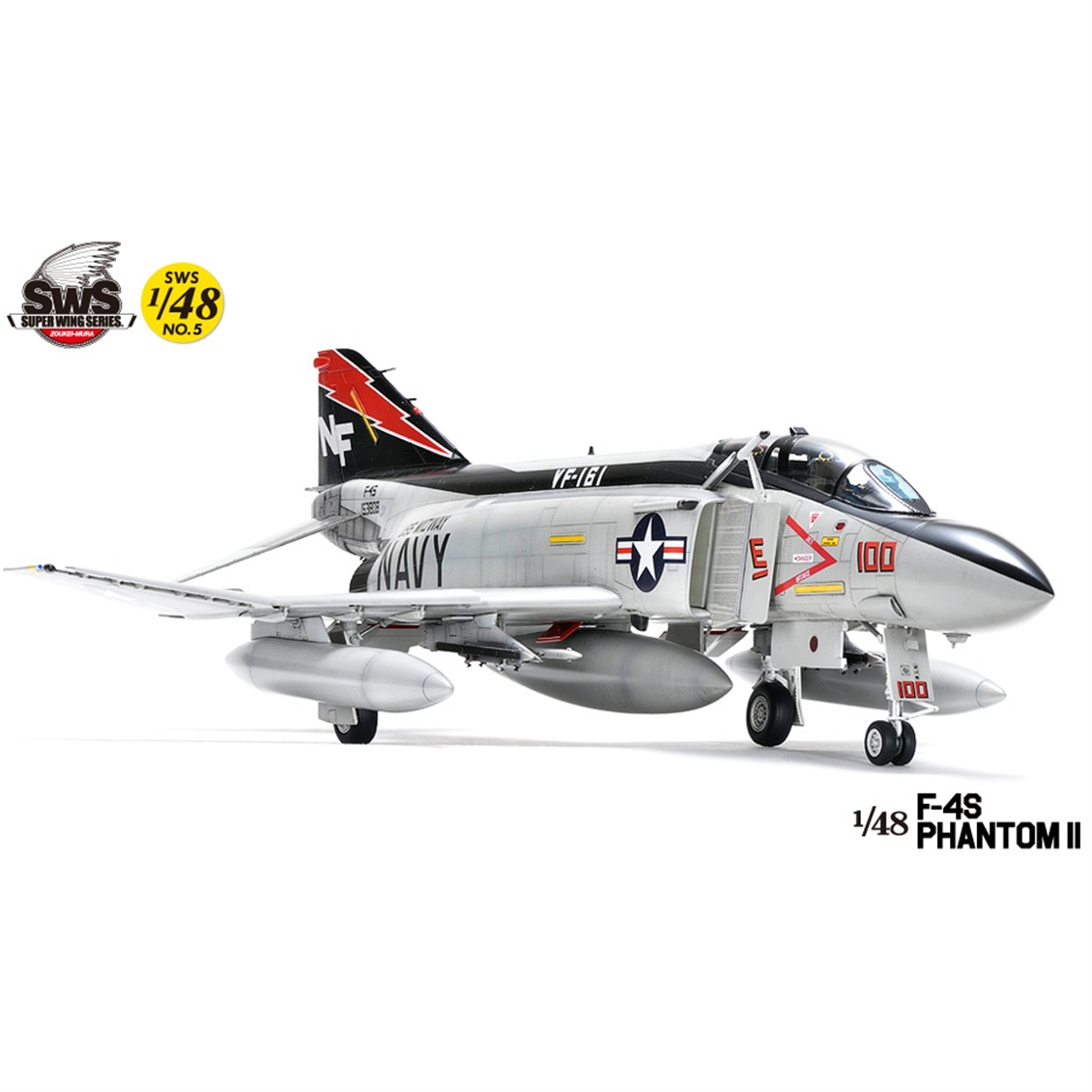 Zoukei Mura SWS48-05 1/48 Ölçek, F-4S Phantom II Savaş Uçağı, Plastik Model Kiti