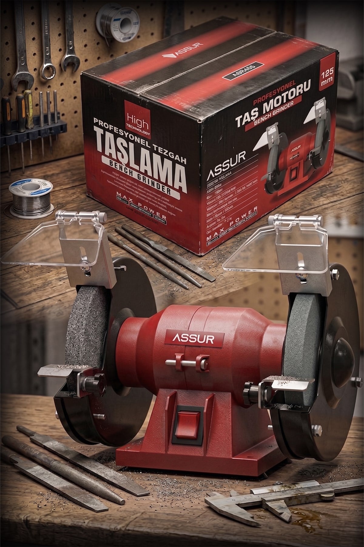 125mm Zımpara Balta Bıçak Bileme Makinesi Taş Motoru Tezgah Üstü Taşlama Makinesi