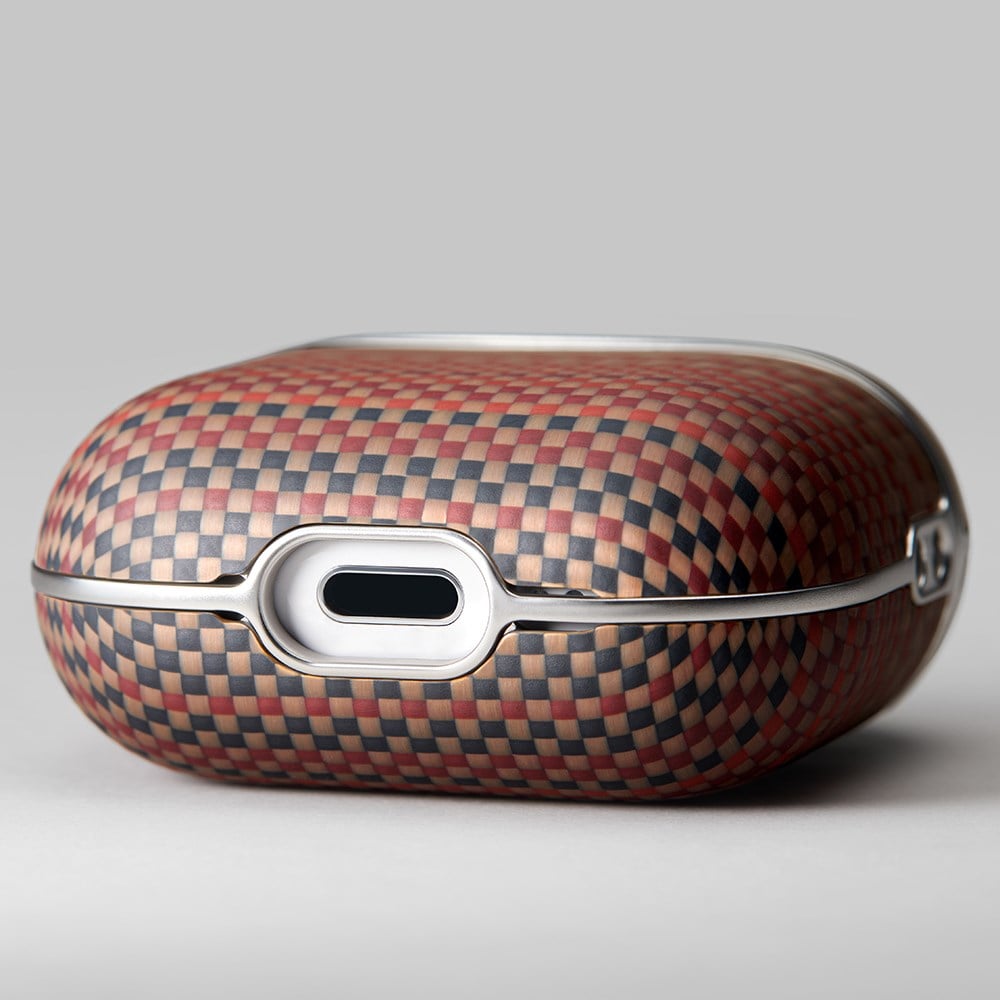 Apple Airpods 4 Kılıf Aramid Fiber Pitaka Tactile Woven Sunset-Moonrise Serisi Kapak