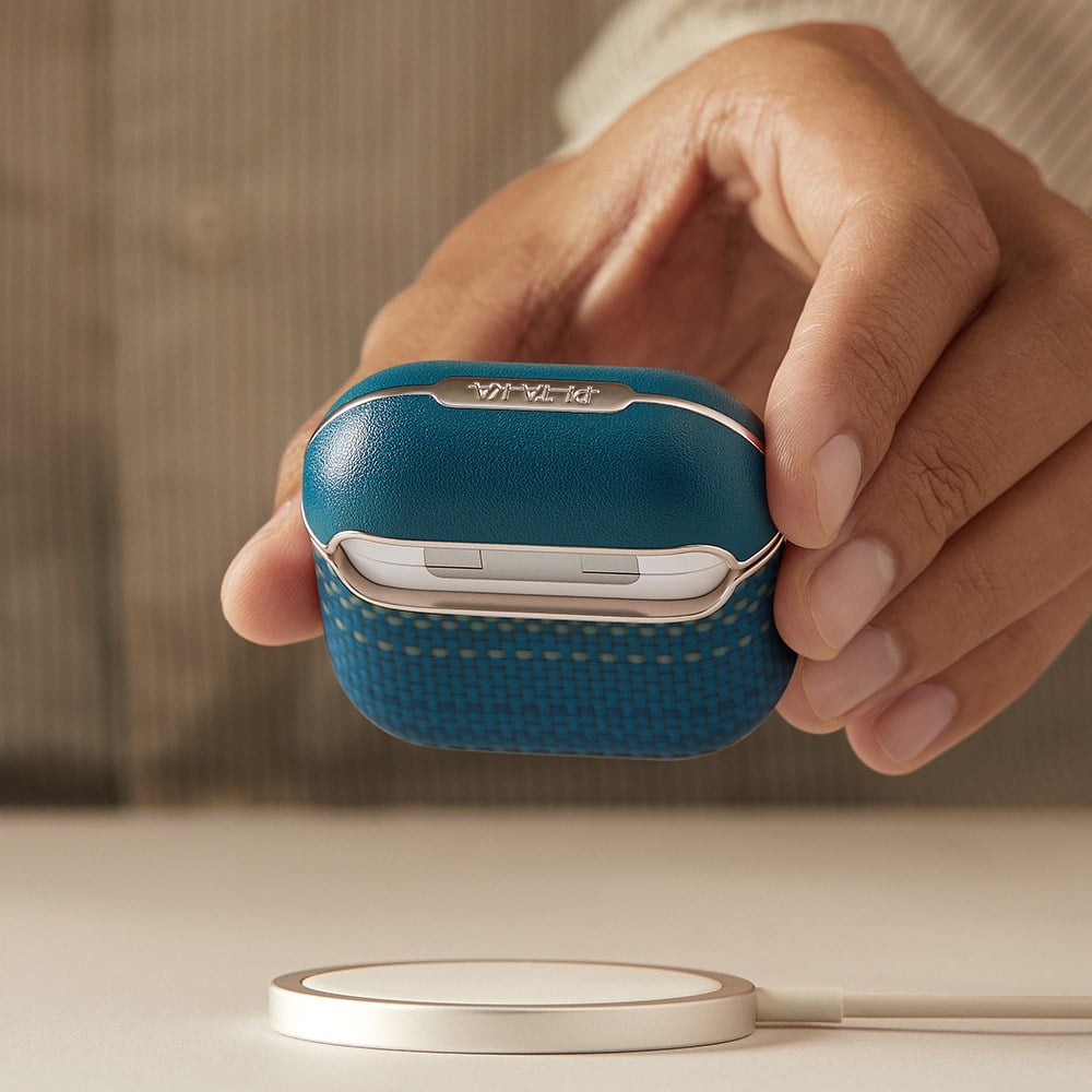 Apple Airpods 4 Kılıf Aramid Fiber Pitaka Tactile Woven Sunset-Moonrise Serisi Kapak