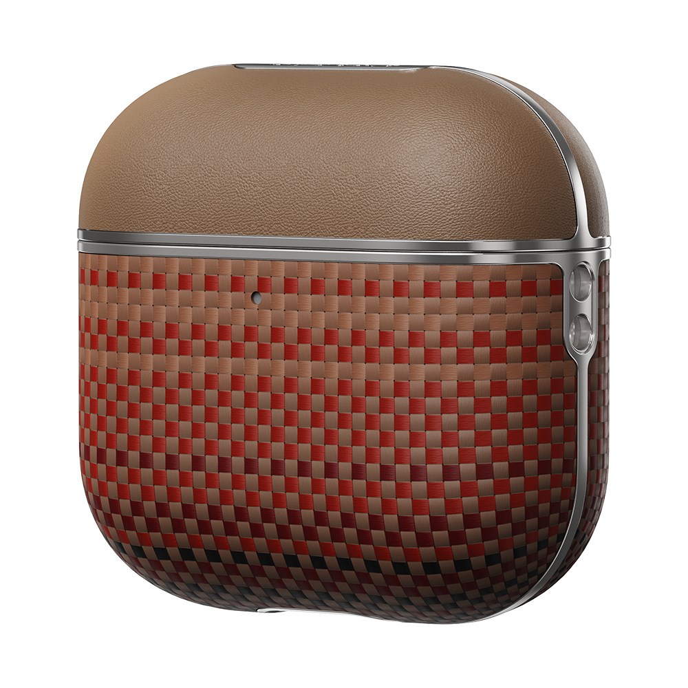 Apple Airpods 4 Kılıf Aramid Fiber Pitaka Tactile Woven Sunset-Moonrise Serisi Kapak